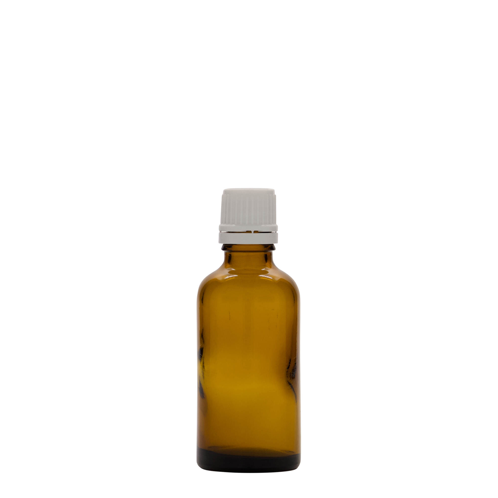 Flacon médical 50 ml, verre, brun, ouverture : DIN 18