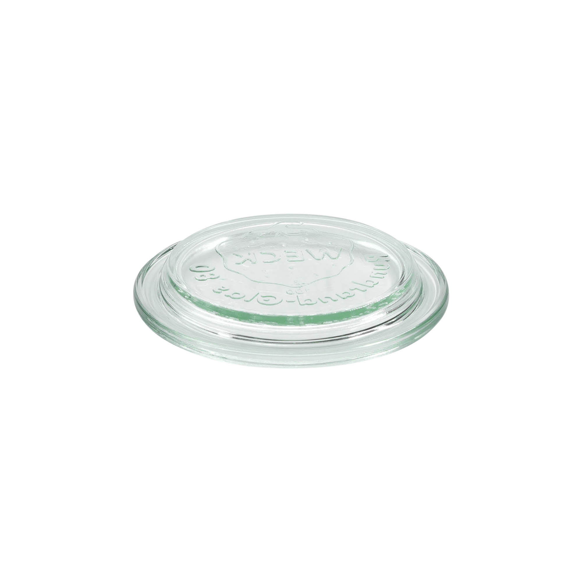 Couvercle en verre WECK à bord rond, pour ouverture : RR80 Couvercle en verre WECK à bord rond, pour ouverture : RR80