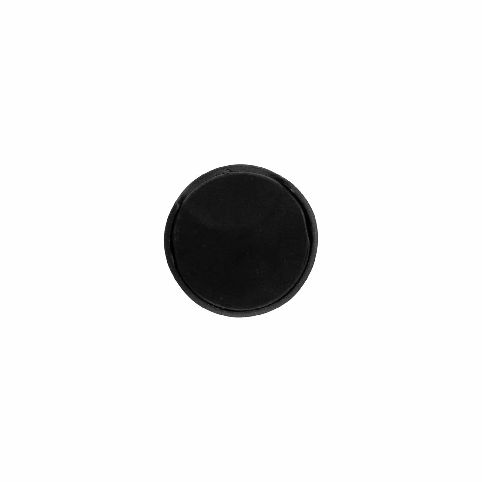 Bouchon à vis Disc Top, plastique PP, noir, pour ouverture : 24/410