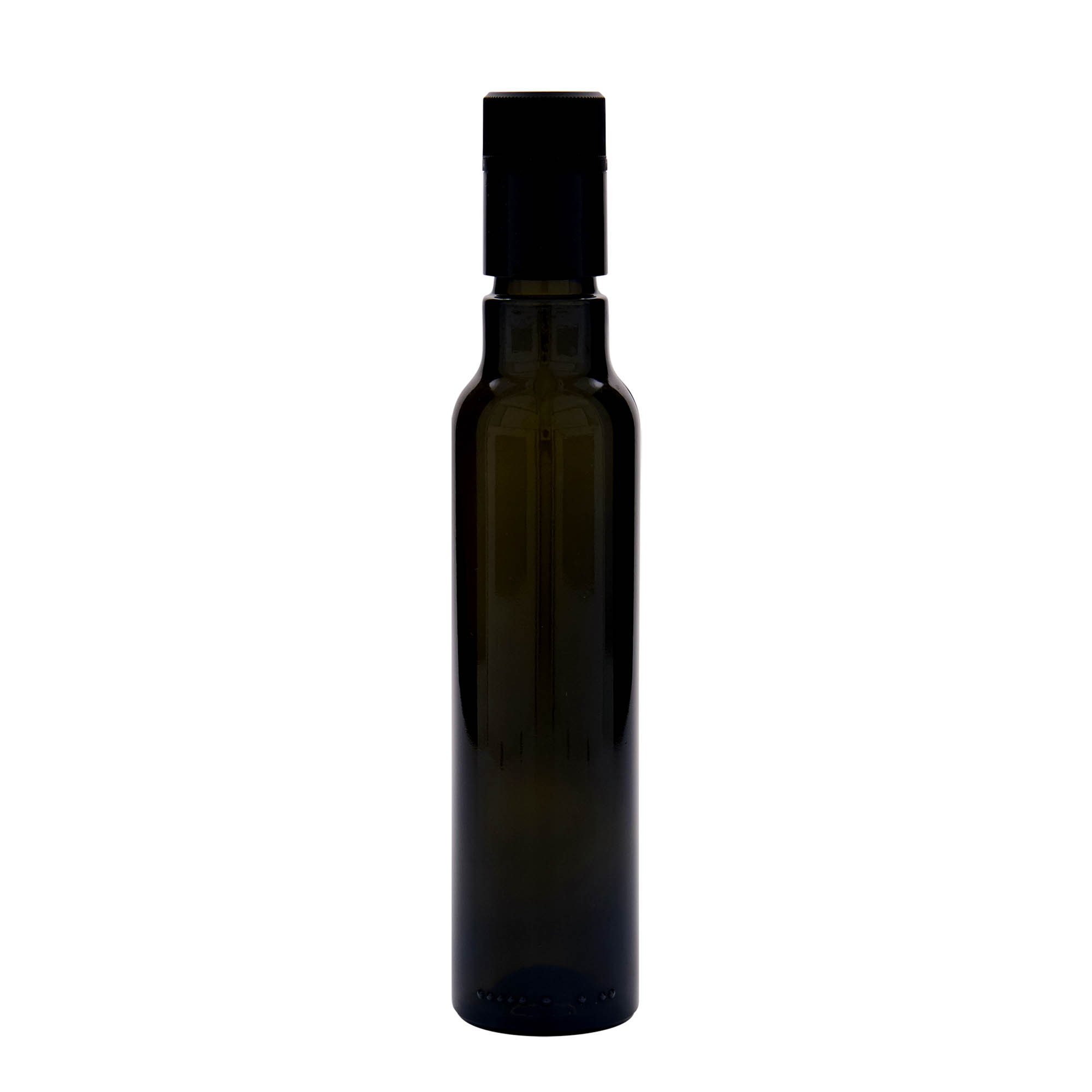 Flacon à vinaigre/huile 250 ml « Willy New », verre, vert antique, ouverture : DOP Flacon à vinaigre/huile 250 ml « Willy New », verre, vert antique, ouverture : DOP