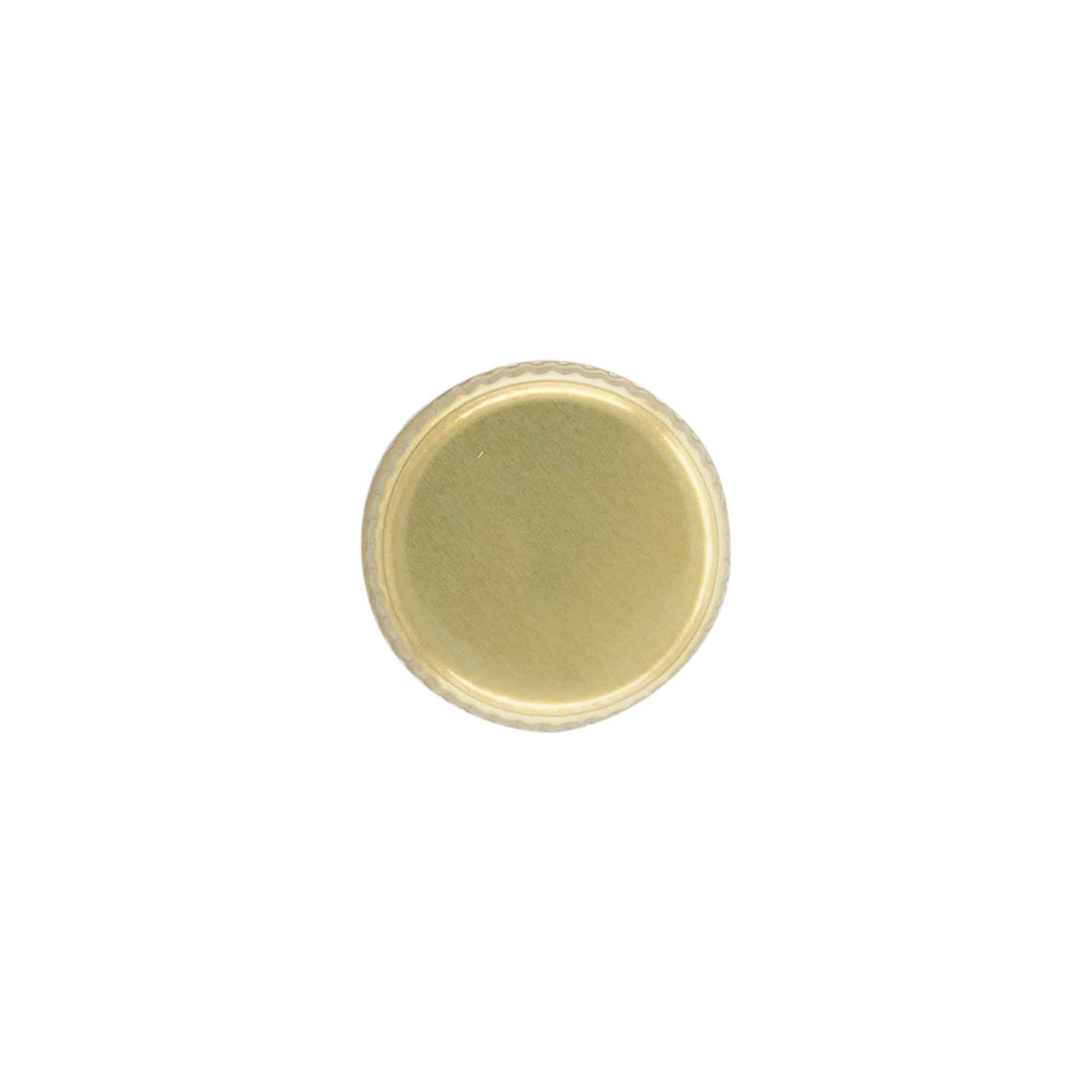 Bouchon à vis, métal, doré, pour ouverture : PP 28
