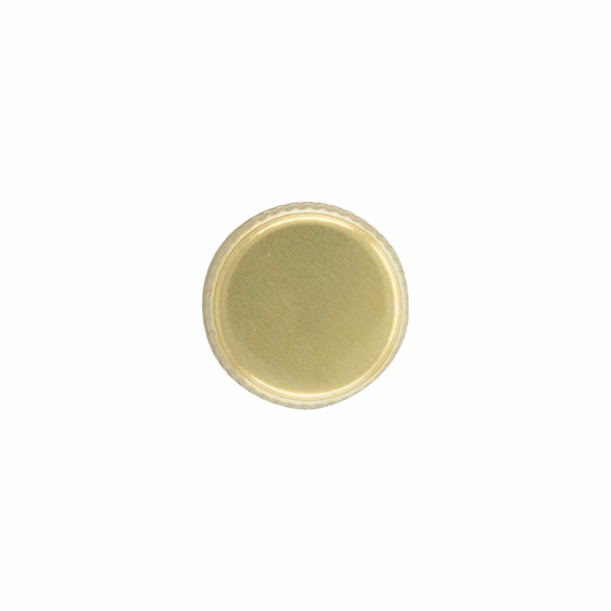 Bouchon à vis, métal, doré, pour ouverture : PP 28