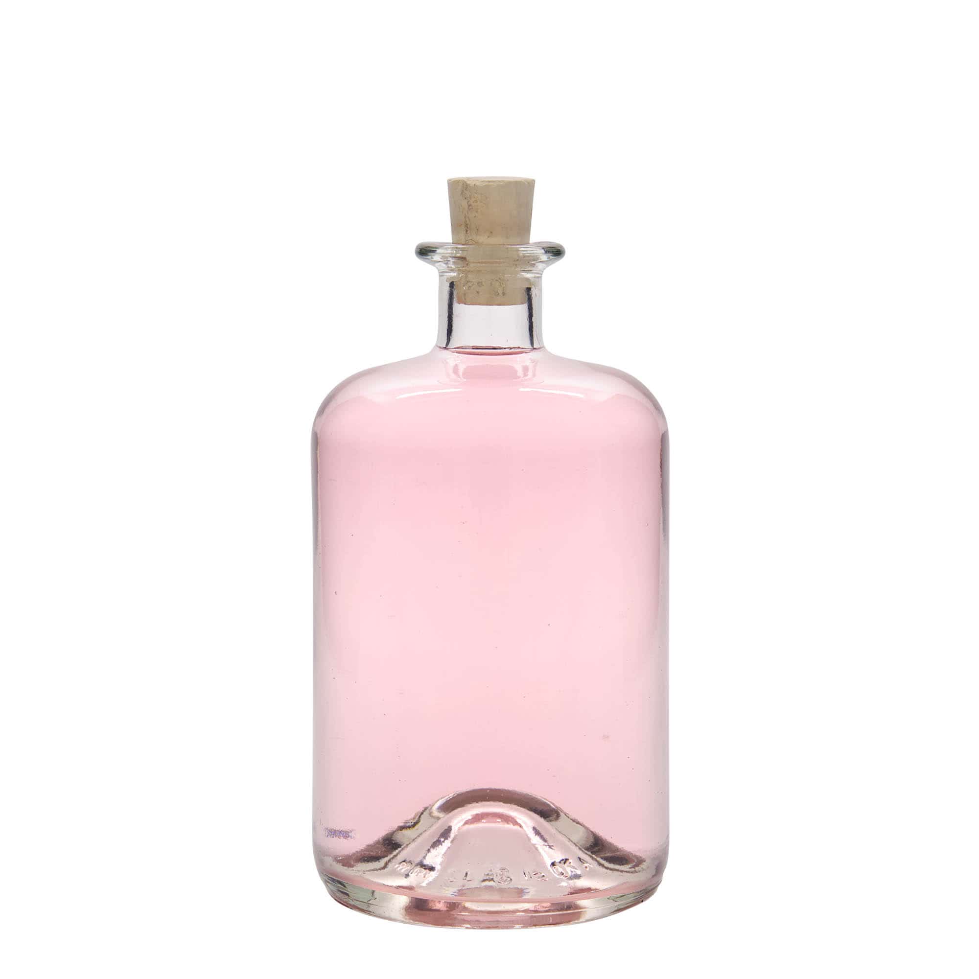 Bouteille en verre apothicaire 700 ml, bouchage: bouchon