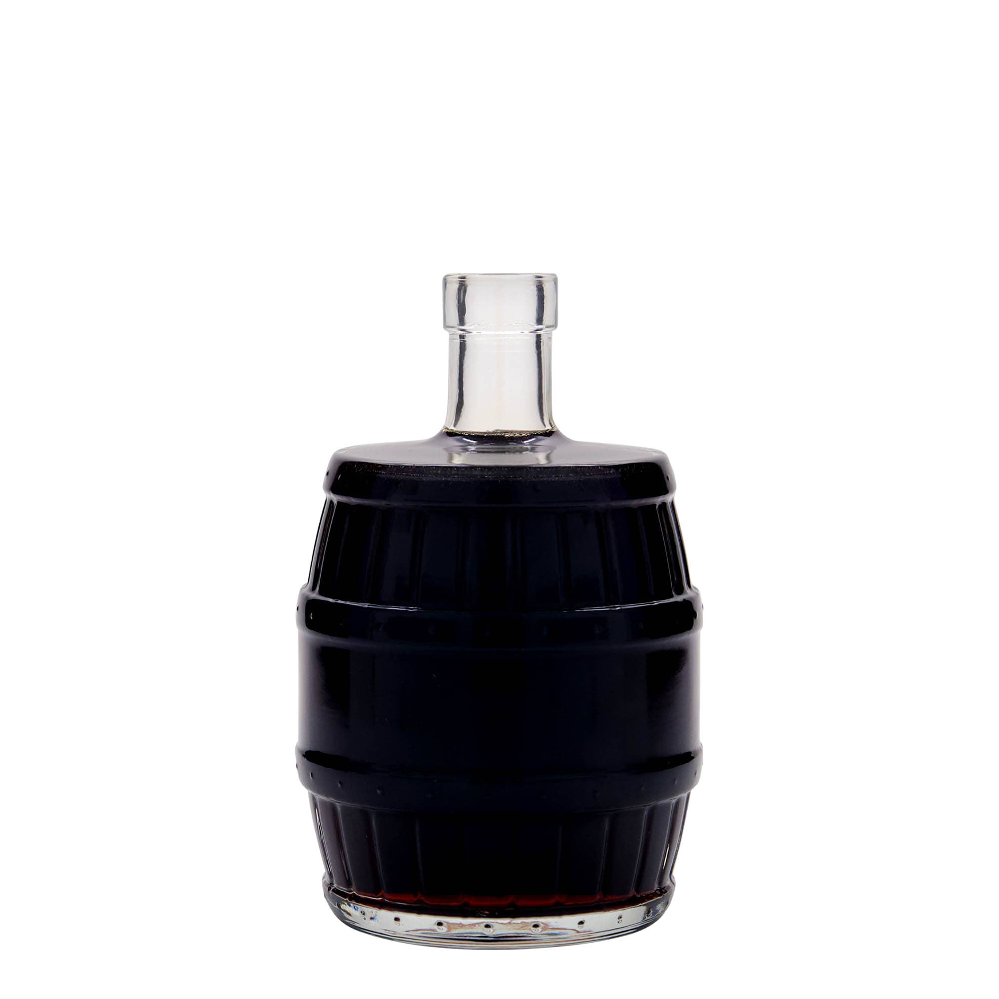 Bouteille en verre 500 ml « fût », ouverture : bouchon en liège