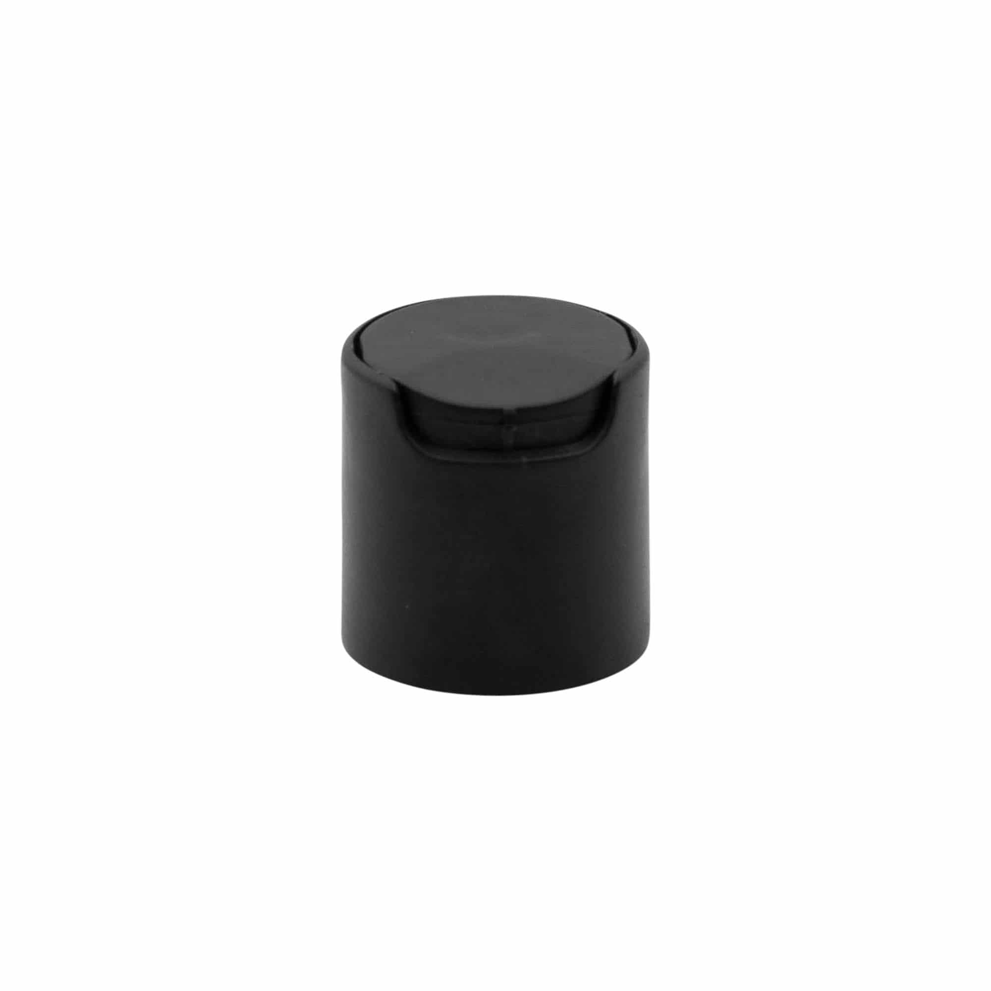 Bougage à vis Disc Top, plastique PP, noir, pour bouchage: 24/410