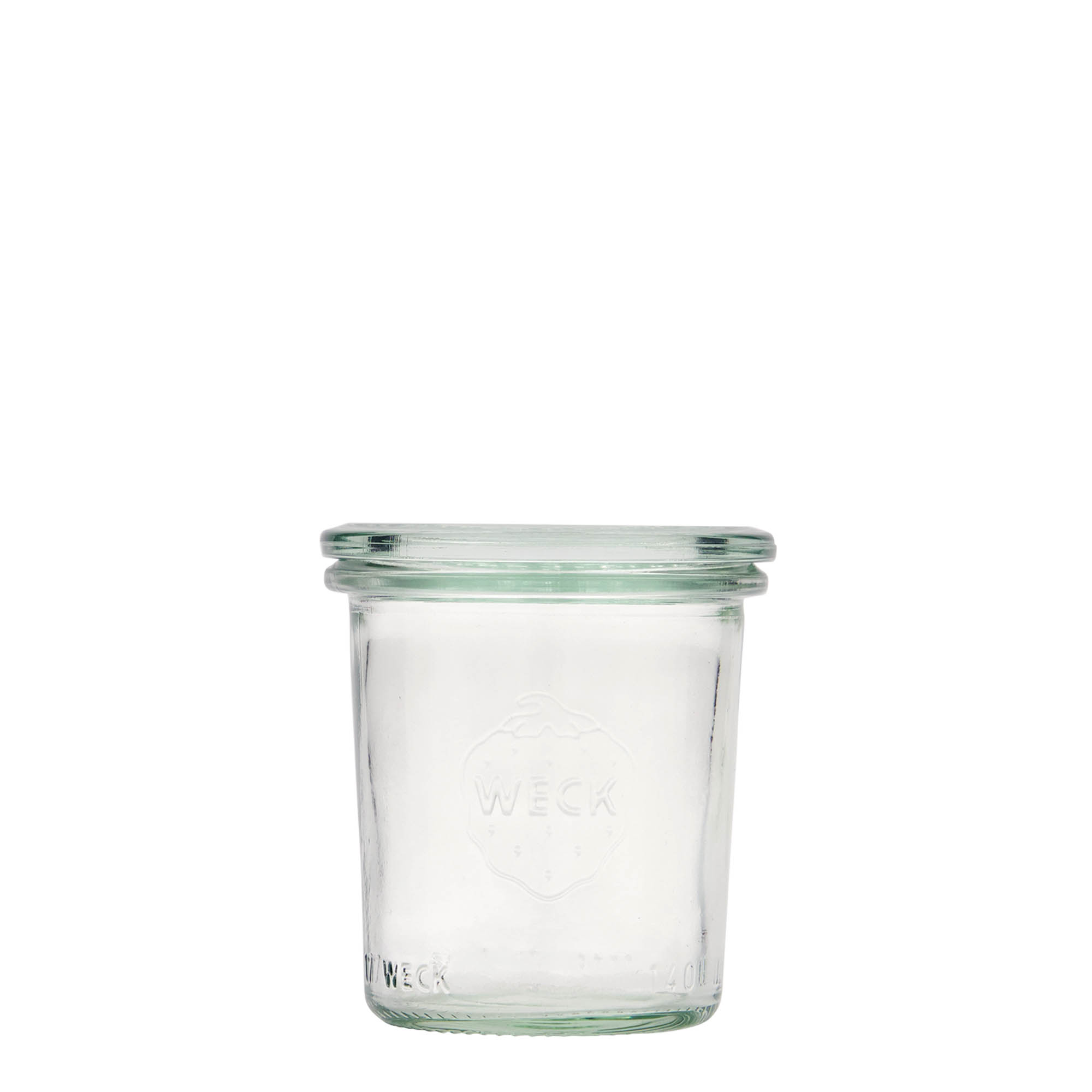 140 ml bocal WECK à renversement, ouverture : bord rond 140 ml bocal WECK à renversement, ouverture : bord rond
