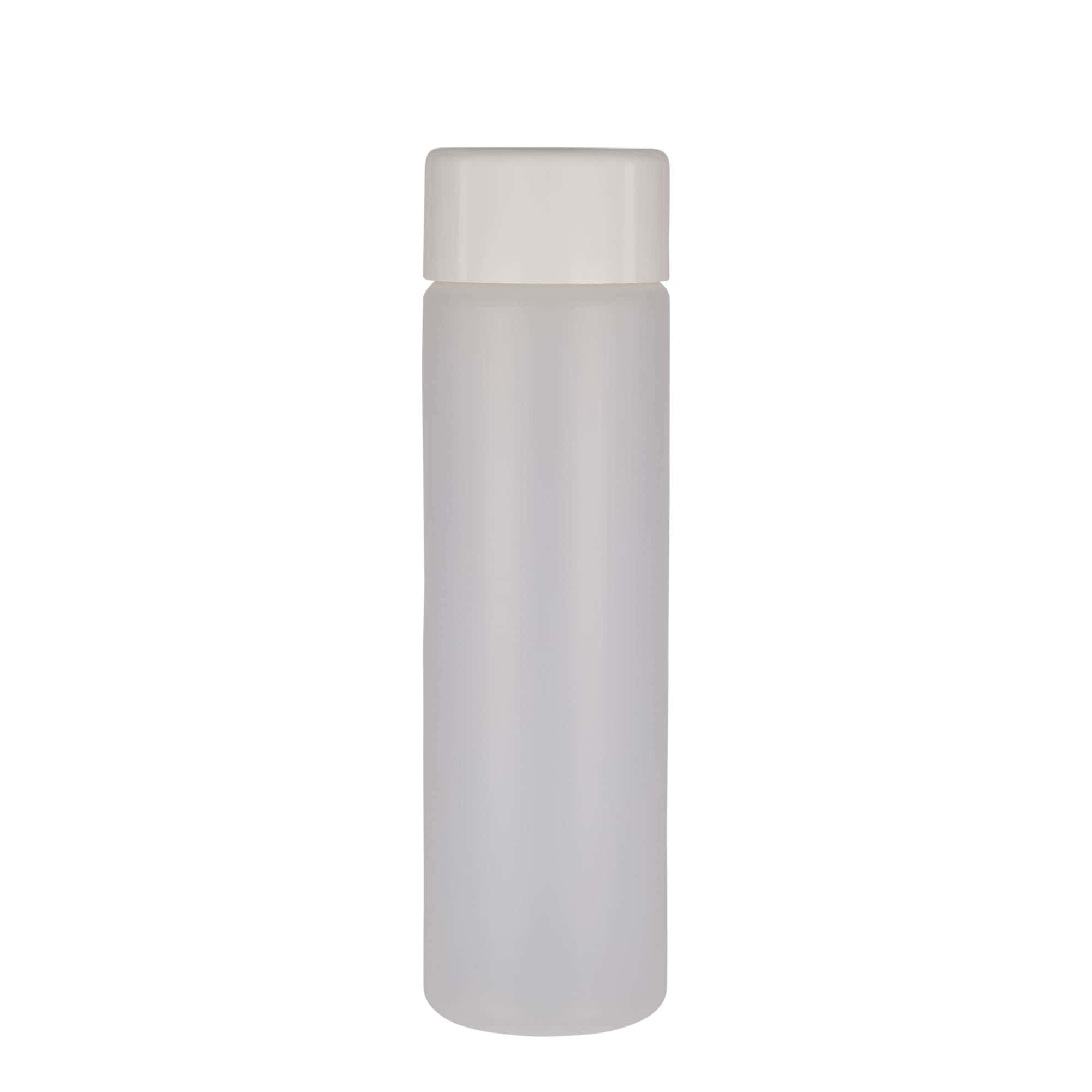 500 ml bouteille ronde, plastique PE, naturel, ouverture : bouchon à vis