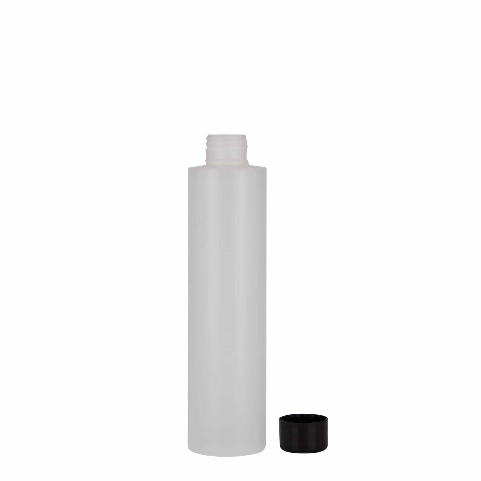 Flacon en plastique 200 ml 'Pipe', HDPE, naturel, ouverture : 24/410