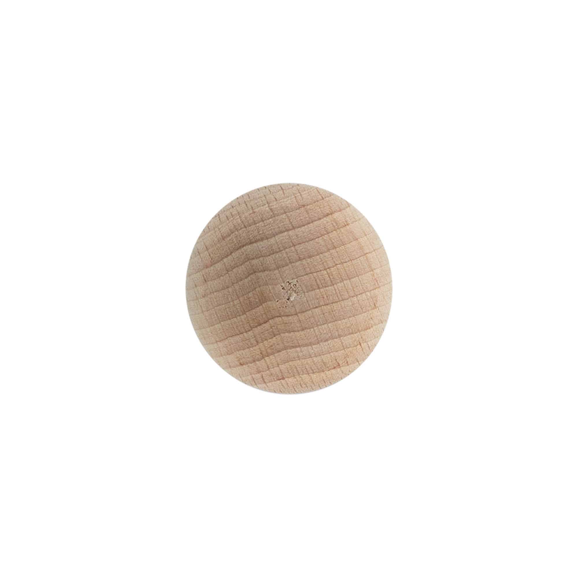Bouchon à prise 19 mm « boule », bois/plastique, pour embouchure : liège Bouchon à prise 19 mm « boule », bois/plastique, pour embouchure : liège