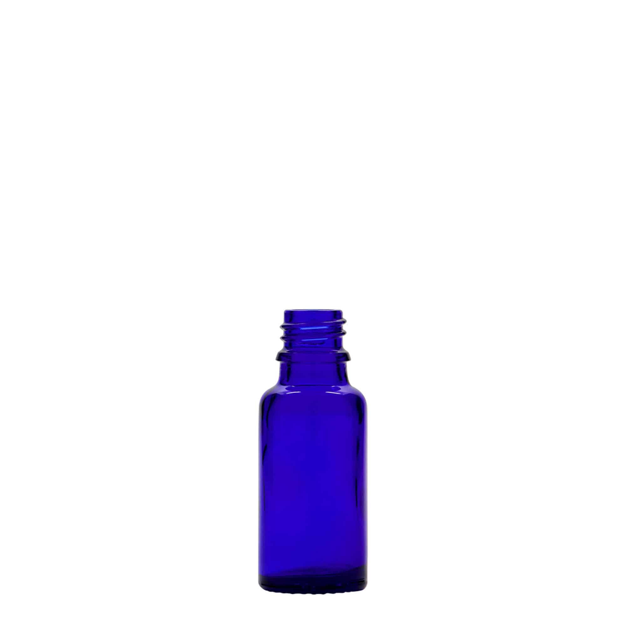 Flacon pharmaceutique 20 ml , verre, bleu roi, bouchage: DIN 18 Flacon pharmaceutique 20 ml , verre, bleu roi, bouchage: DIN 18