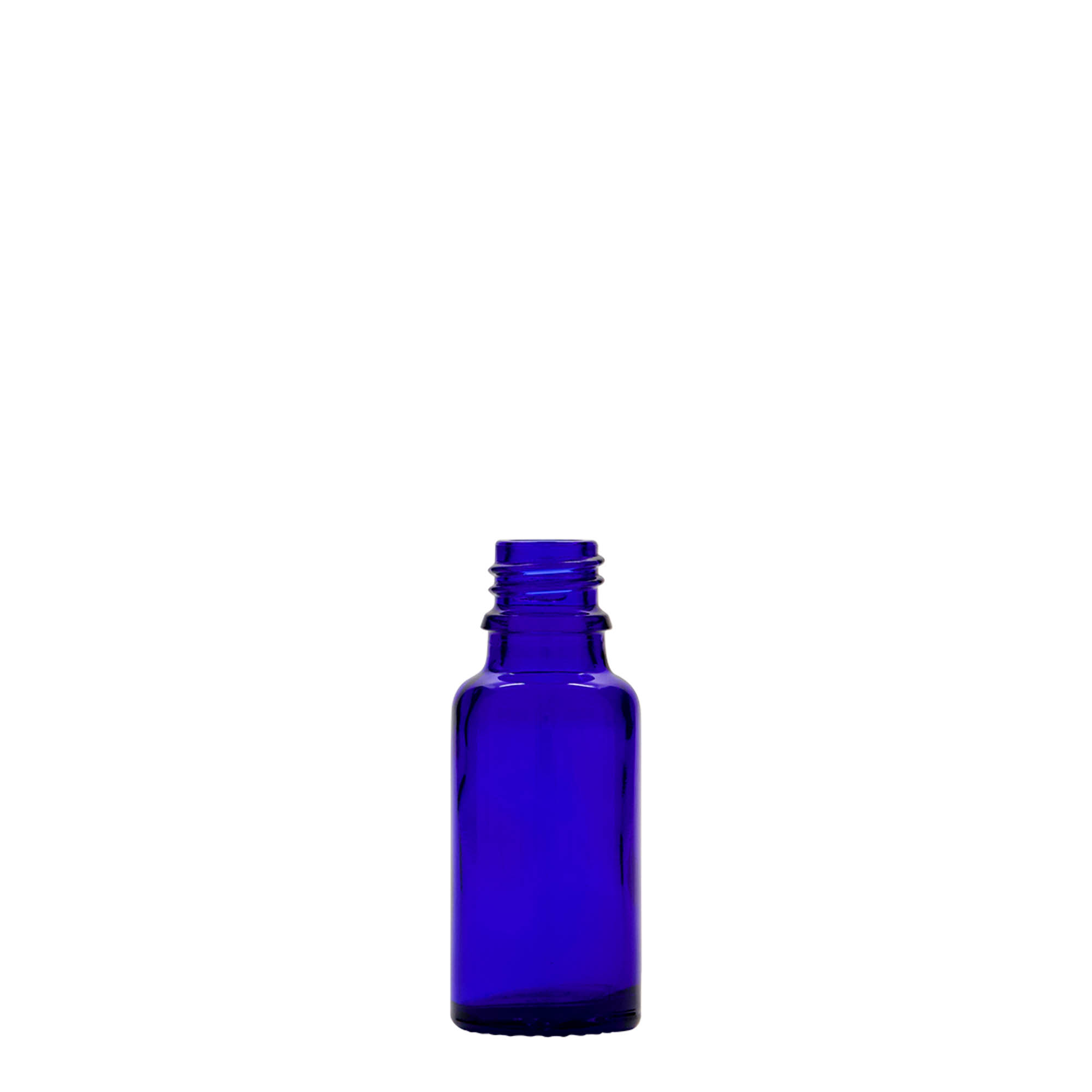 Flacon médical 20 ml, verre, bleu royal, ouverture : DIN 18