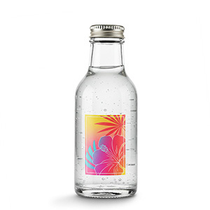 bouteille de gaz Bouteille en verre de 100 ml remplie d'eau