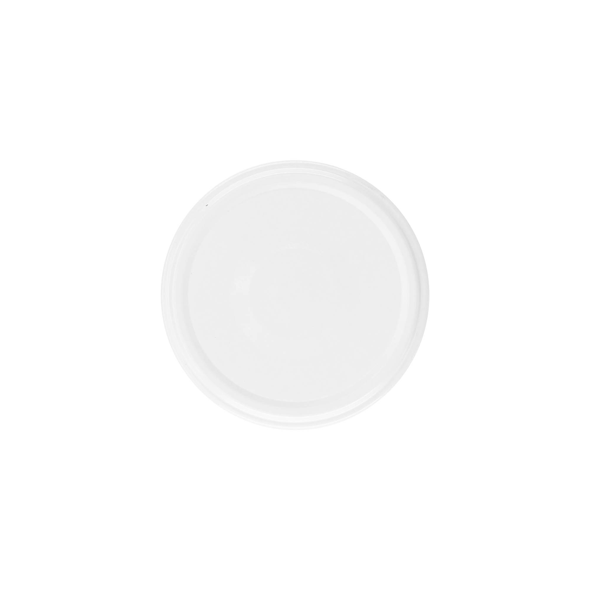 Bouchon à vis, tôle blanche, blanc, pour ouverture : TO 70