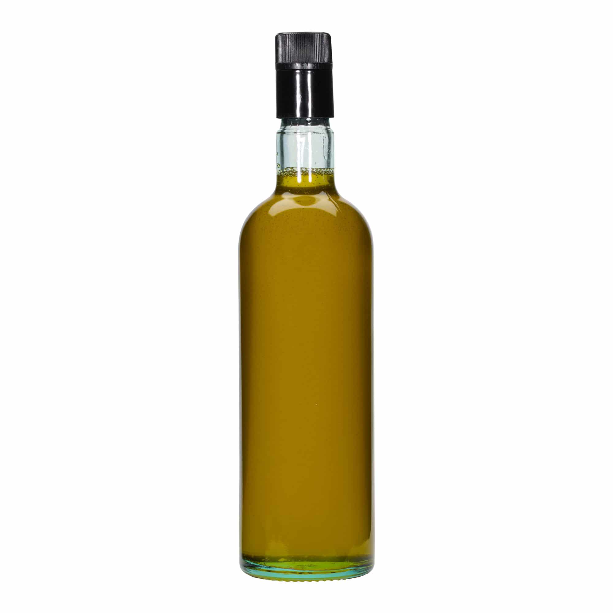 Bouteille de vinaigre/huile 750 ml 'Willy New', verre, vert clair, ouverture : DOP