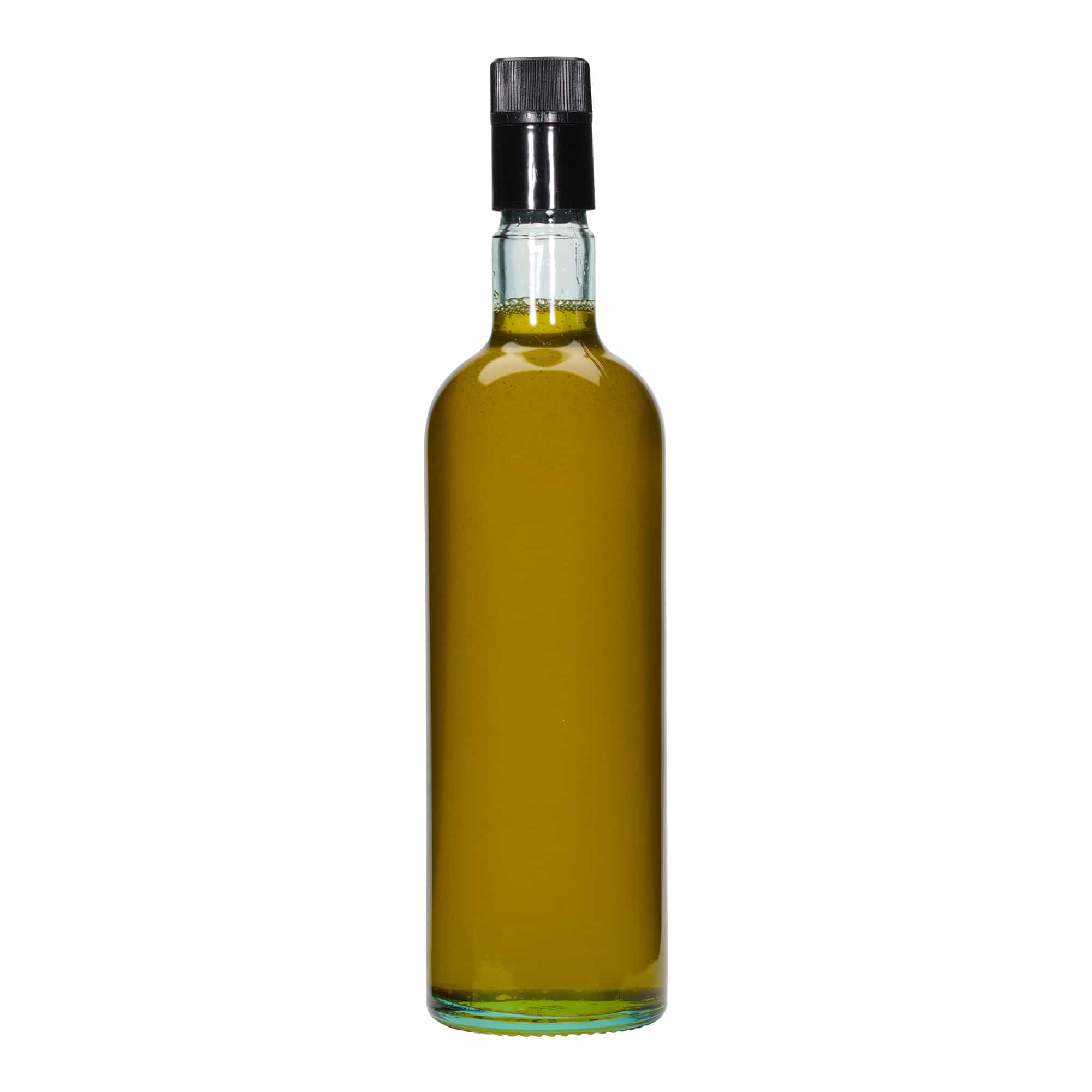 Bouteille de vinaigre/huile 750 ml 'Willy New', verre, vert clair, ouverture : DOP