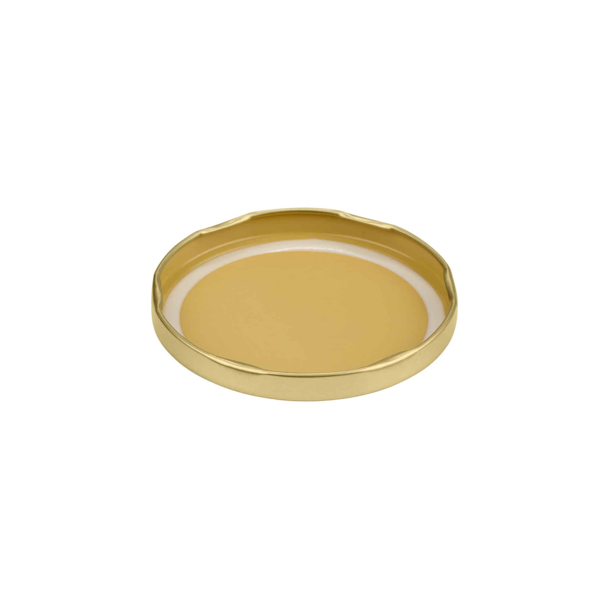 Couvercle Twist-Off, fer blanc, doré, pour bouchage: TO 82
