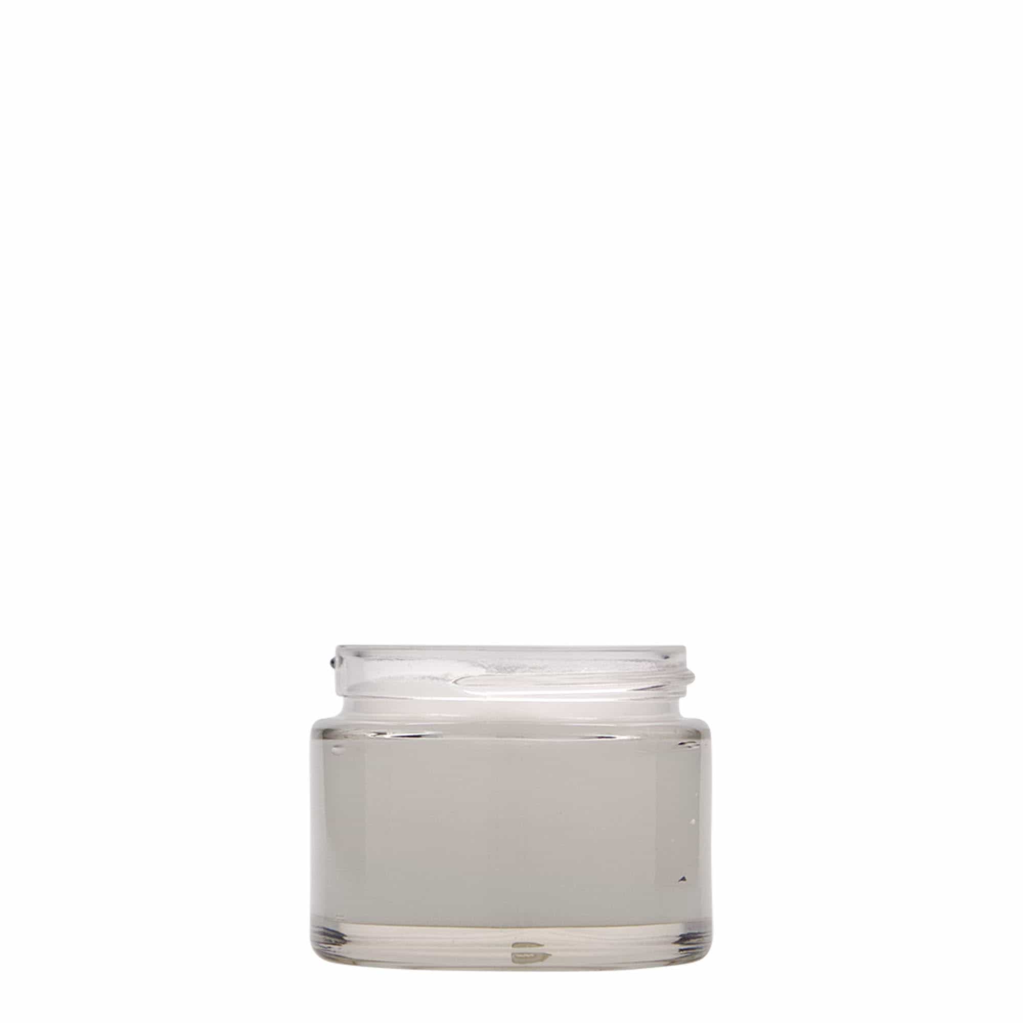 Pot de 50 ml « Beauty », verre, ouverture : bouchon à vis