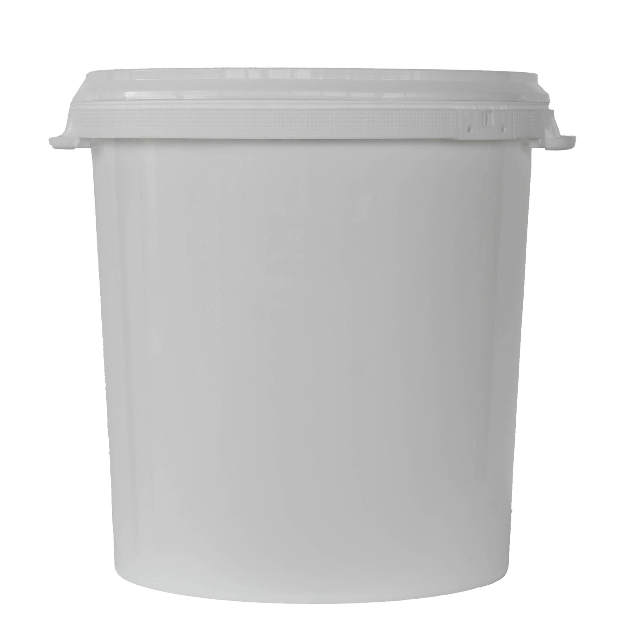 Seau de 30 l, plastique PP, blanc