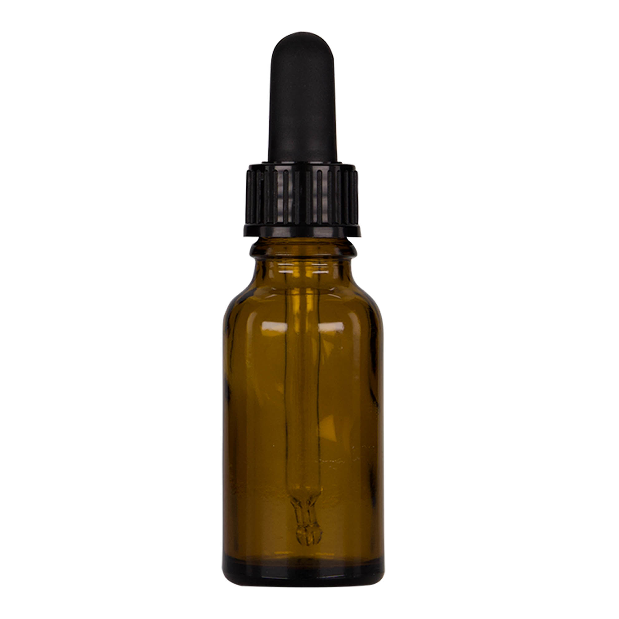 Flacon compte-gouttes 20 ml Médical, verre, brun-noir, embouchure : DIN 18