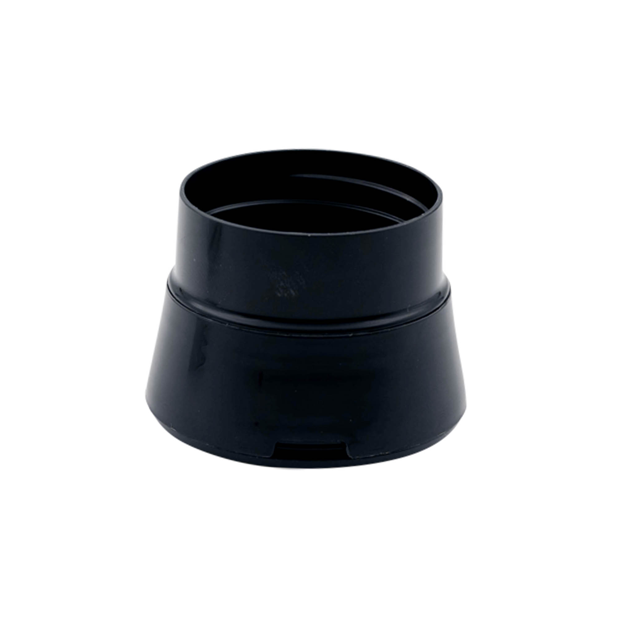 Bouchon pour moulin à épices, plastique PP, noir, pour ouverture : 38/400 Bouchon pour moulin à épices, plastique PP, noir, pour ouverture : 38/400