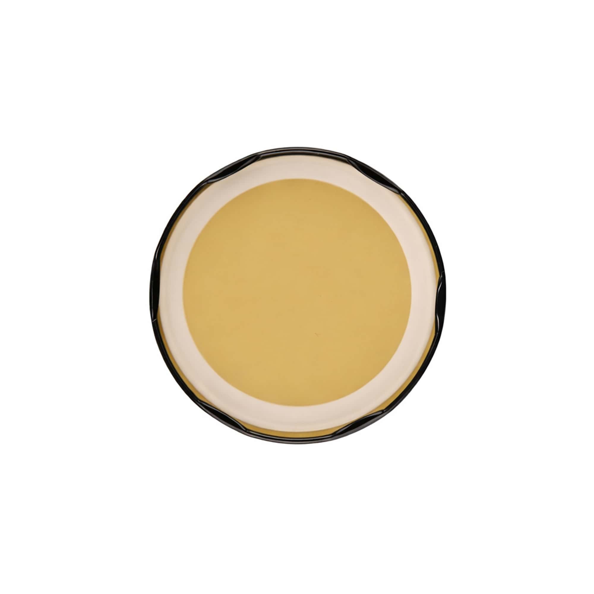 Couvercle Twist-Off, fer blanc, stérilisable, noir, pour bouchage: TO 82