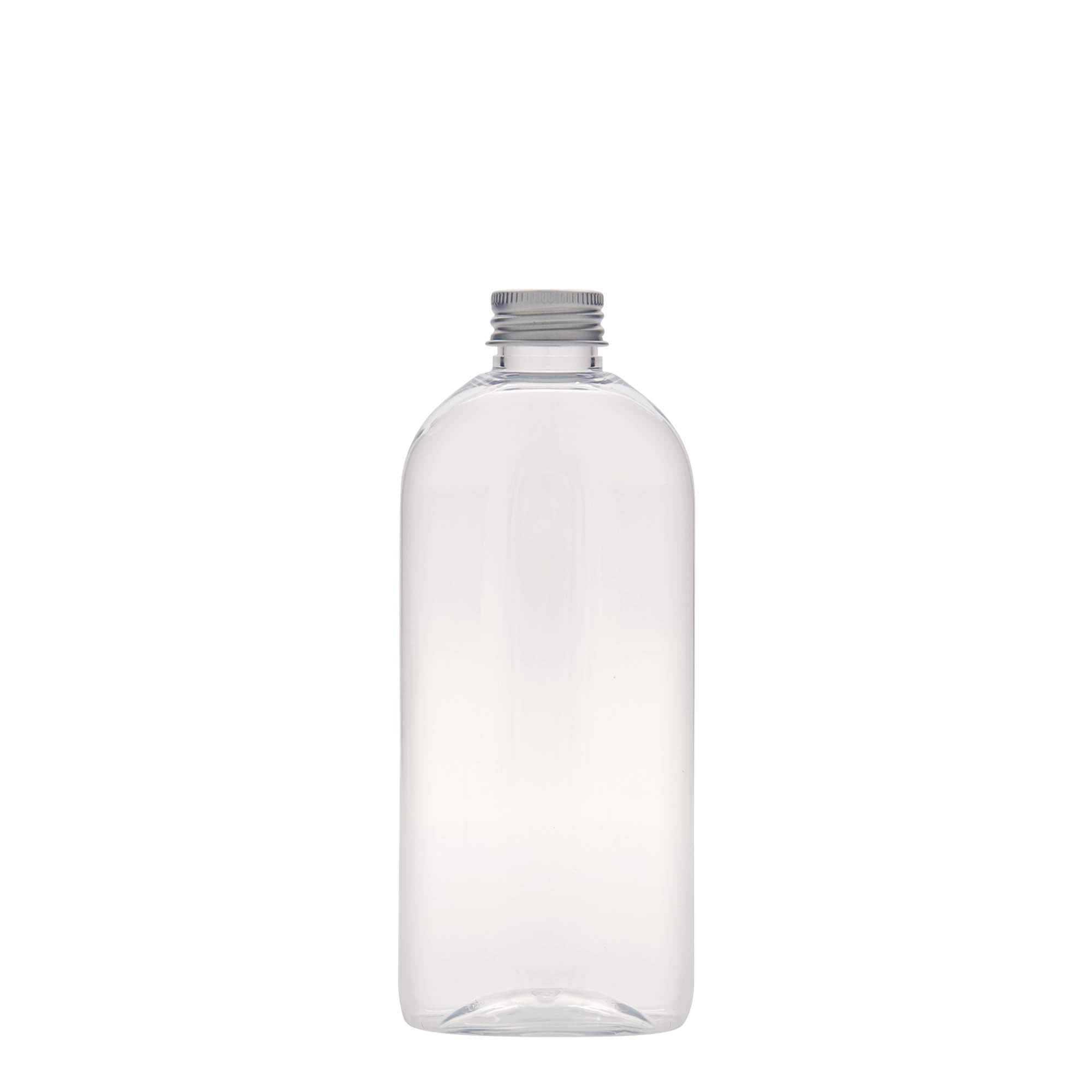 Bouteille PET 250 ml « Iris », ovale, plastique, ouverture : 24/410
