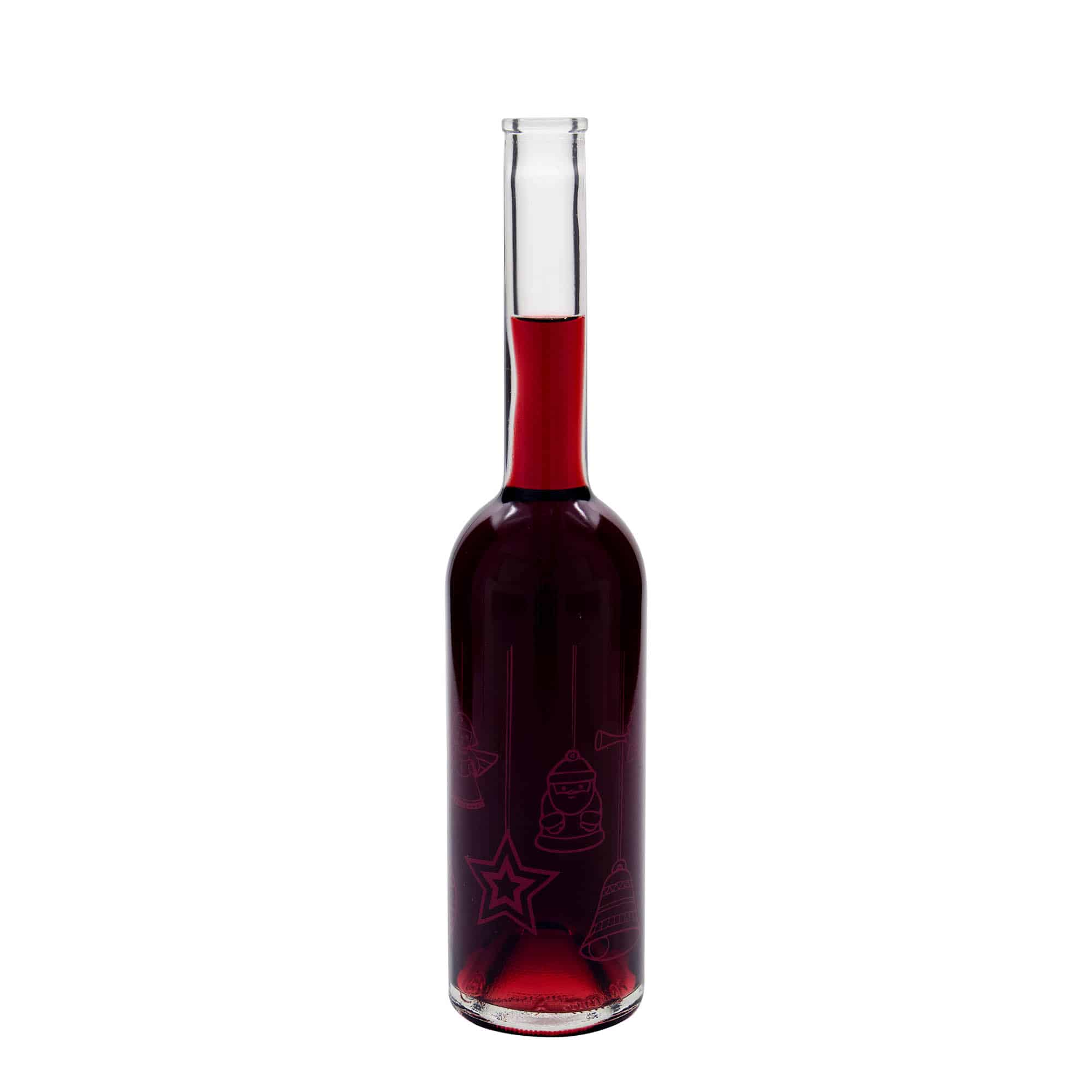 Bouteille en verre 500 ml 'Opera', motif : étoiles, bouchage: bouchon
