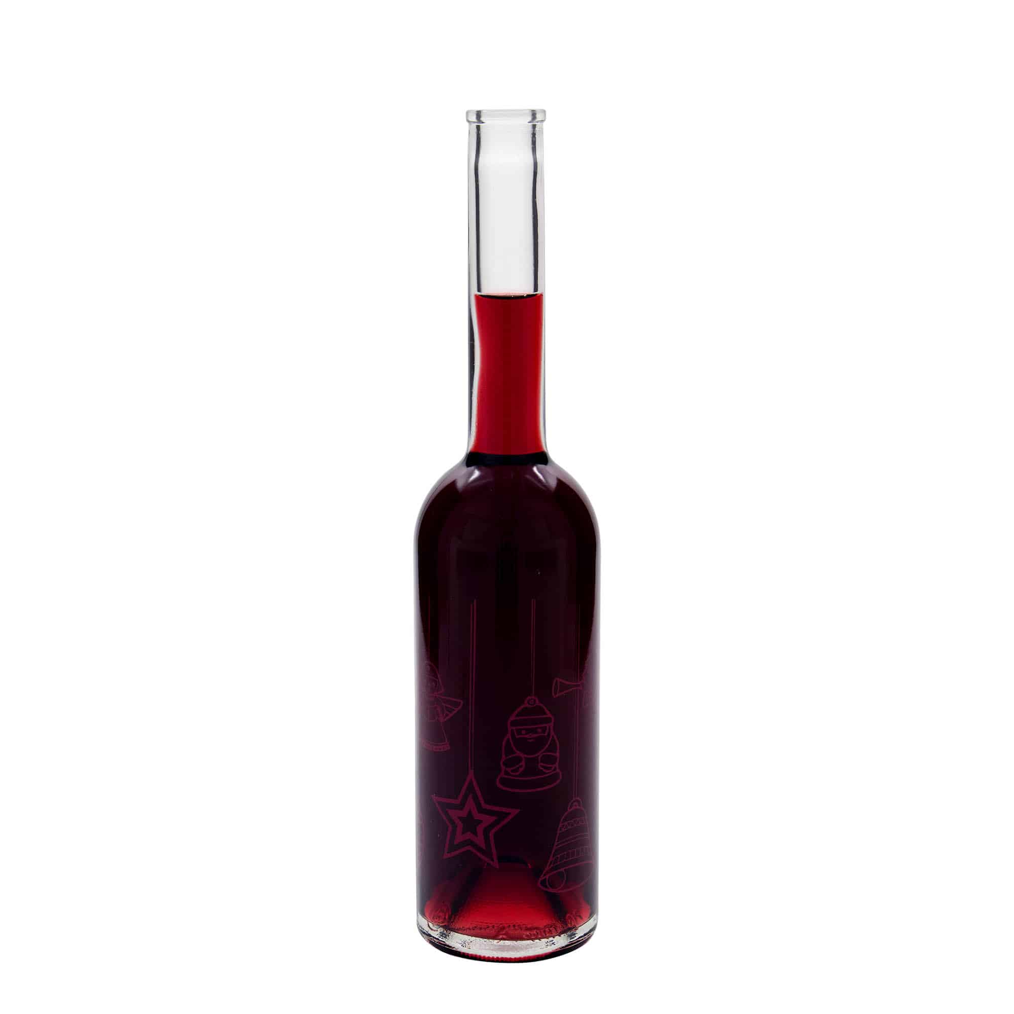 Bouteille en verre 500 ml 'Opera', motif : étoiles, ouverture : bouchon en liège