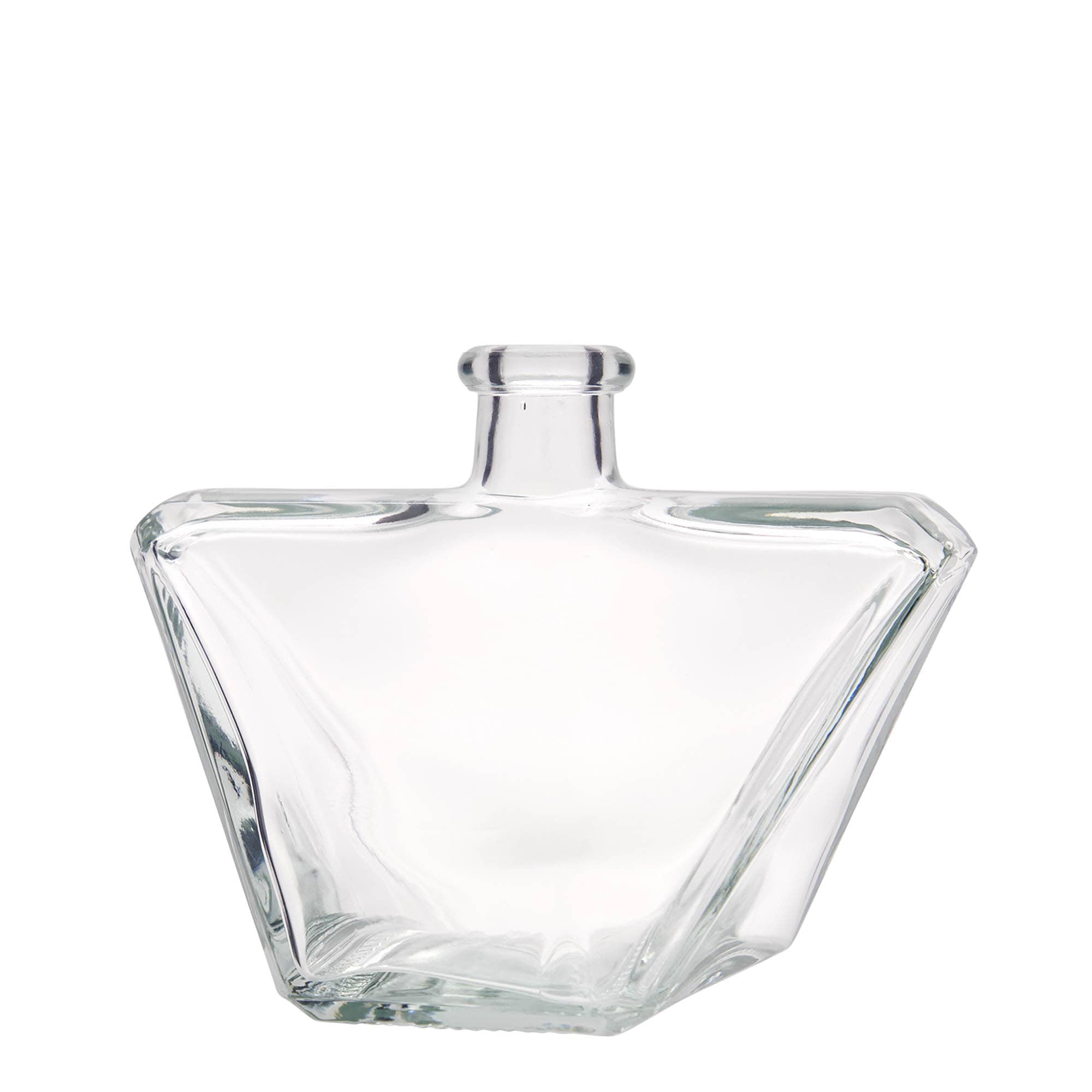 Bouteille en verre 500 ml « Charly », rectangulaire, ouverture : bouchon en liège