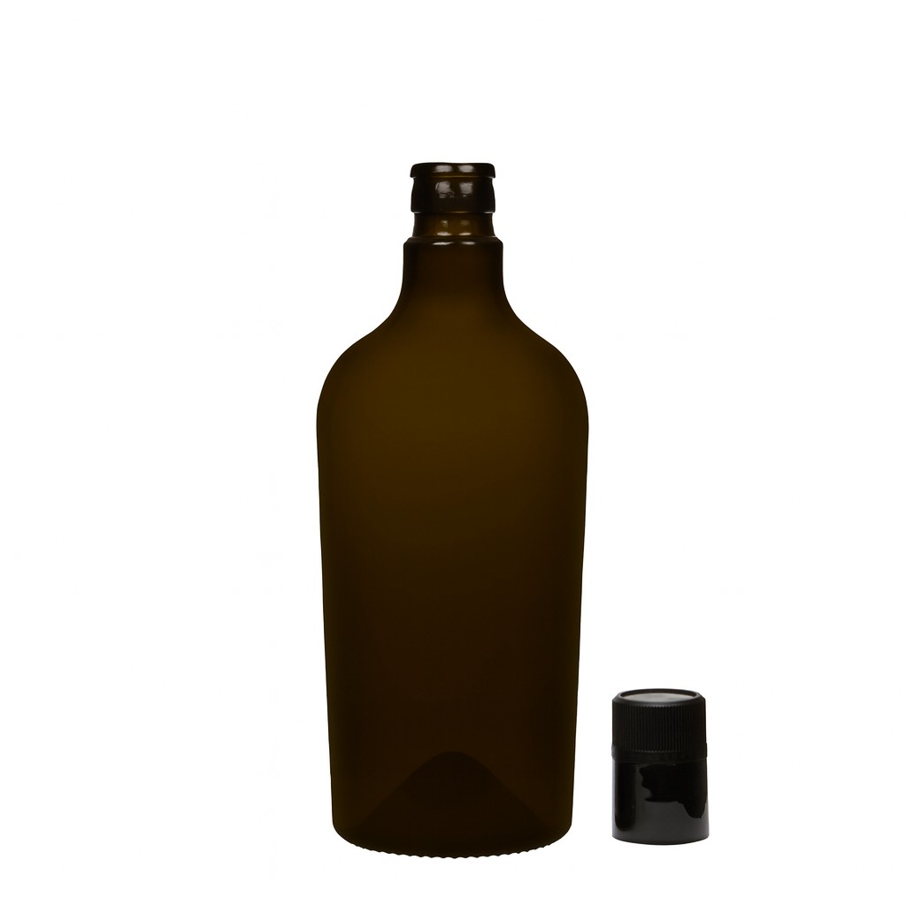 Flacon de vinaigre/huile 750 ml 'Oleum', verre, vert antique, ouverture : DOP Flacon de vinaigre/huile 750 ml 'Oleum', verre, vert antique, ouverture : DOP