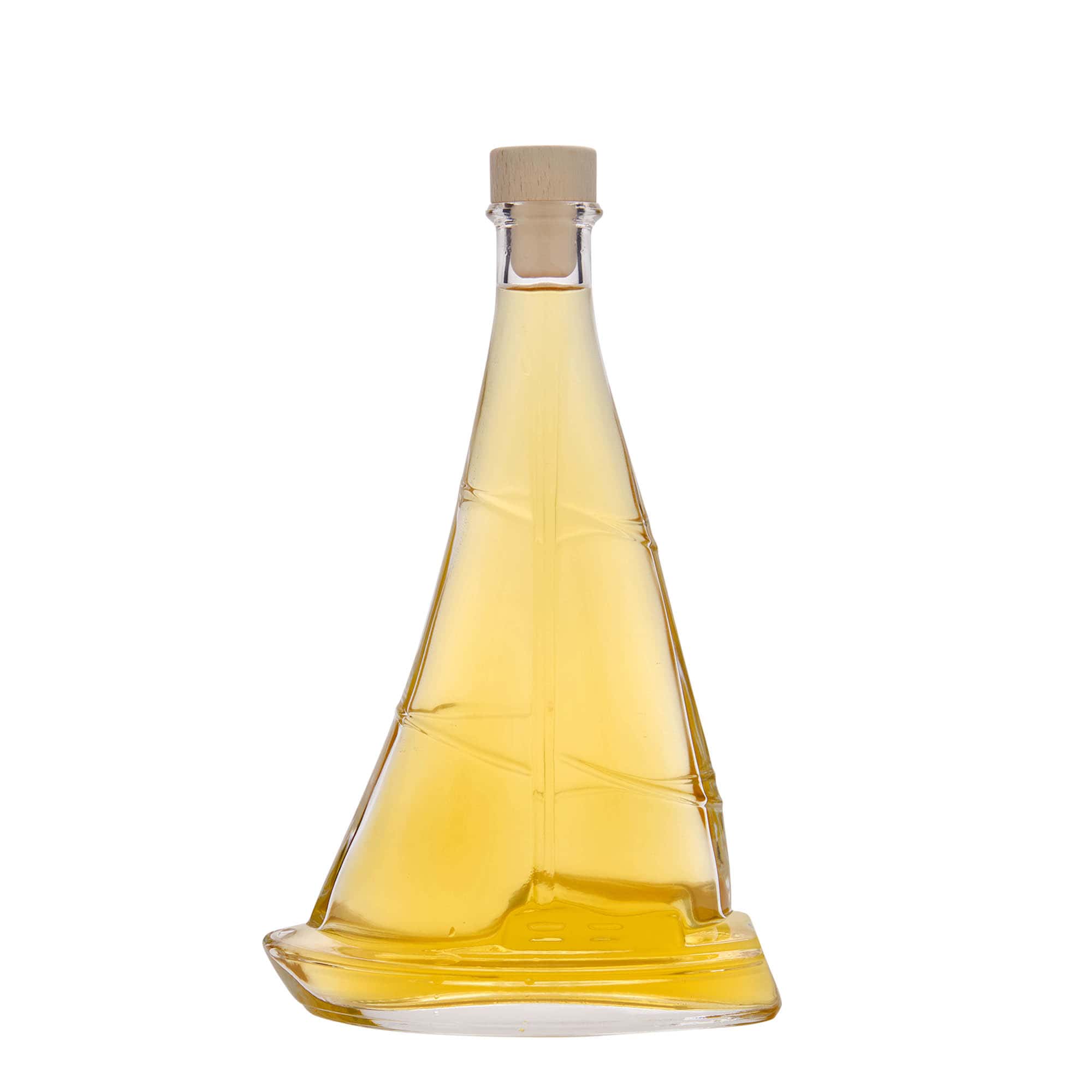 Bouteille en verre 350 ml « Voilier », ouverture : bouchon en liège