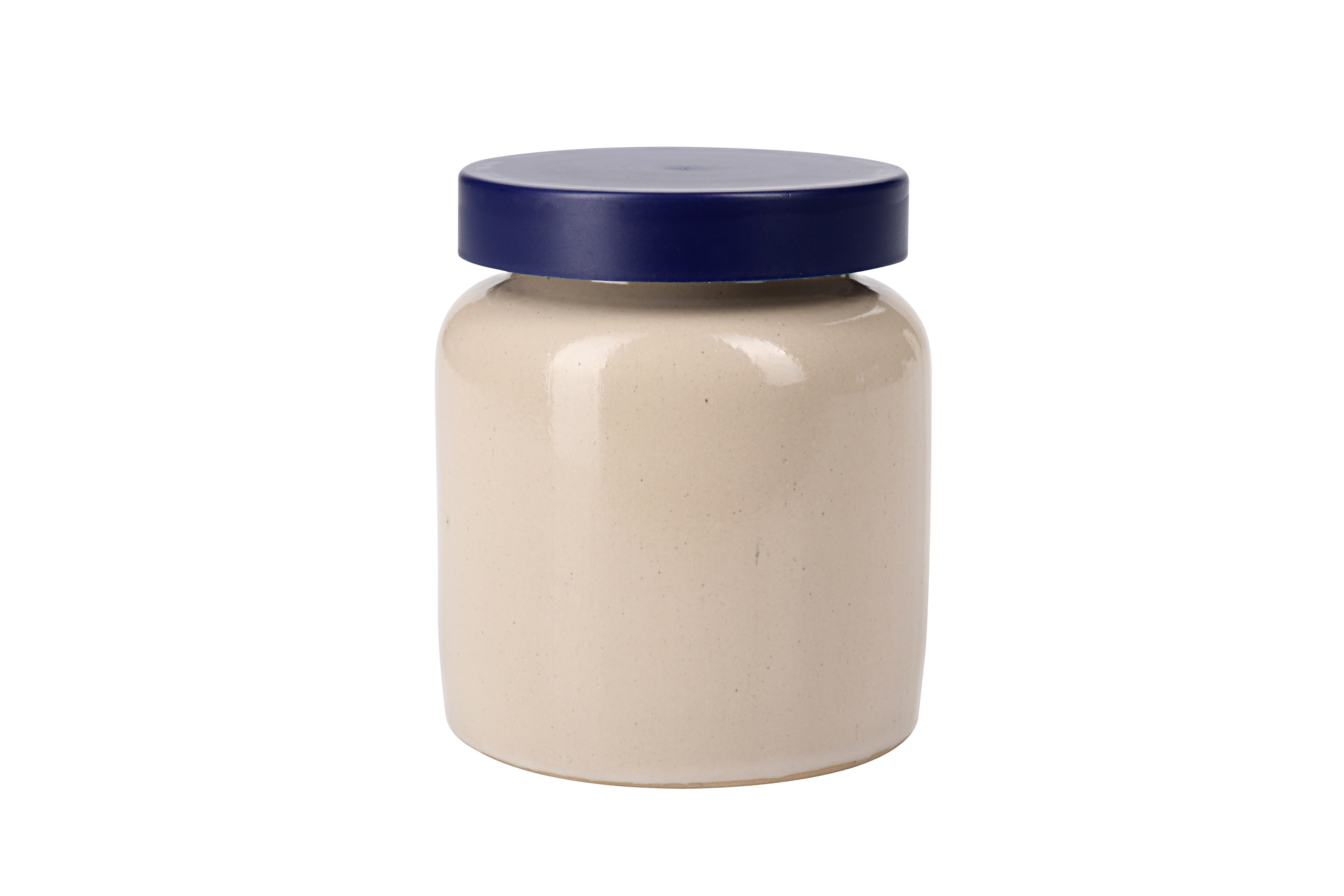 Pot en grès 270 ml, céramique, beige, ouverture : couvercle à emboîtement Pot en grès 270 ml, céramique, beige, ouverture : couvercle à emboîtement