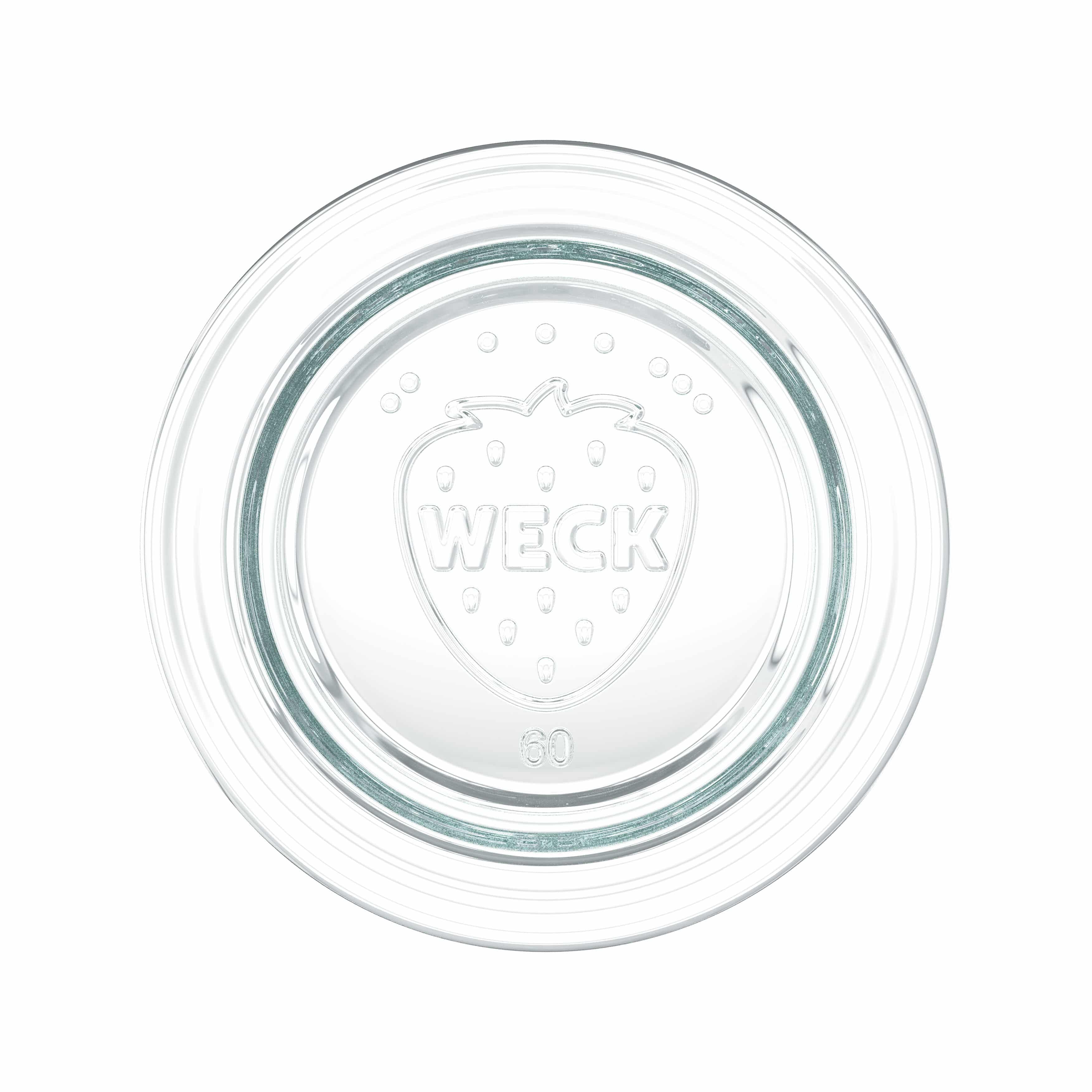 6x 220 ml bocal décoratif WECK avec couvercle en verre RR 60