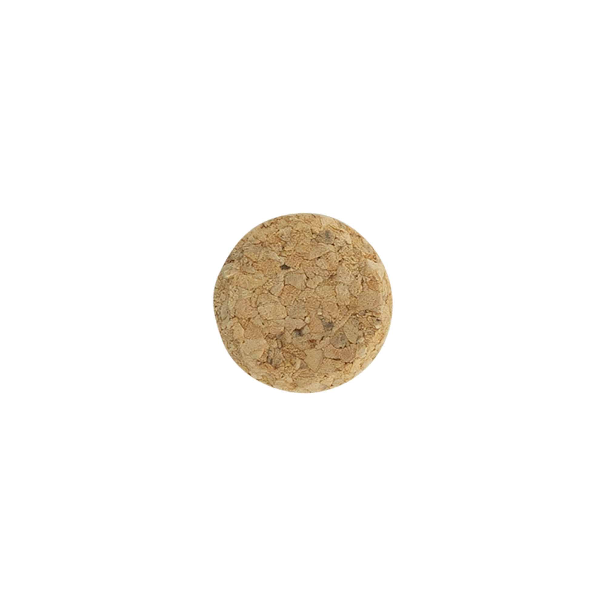 Bouchon de vin 22,5 mm, bouchon pressé, beige, pour ouverture : liège