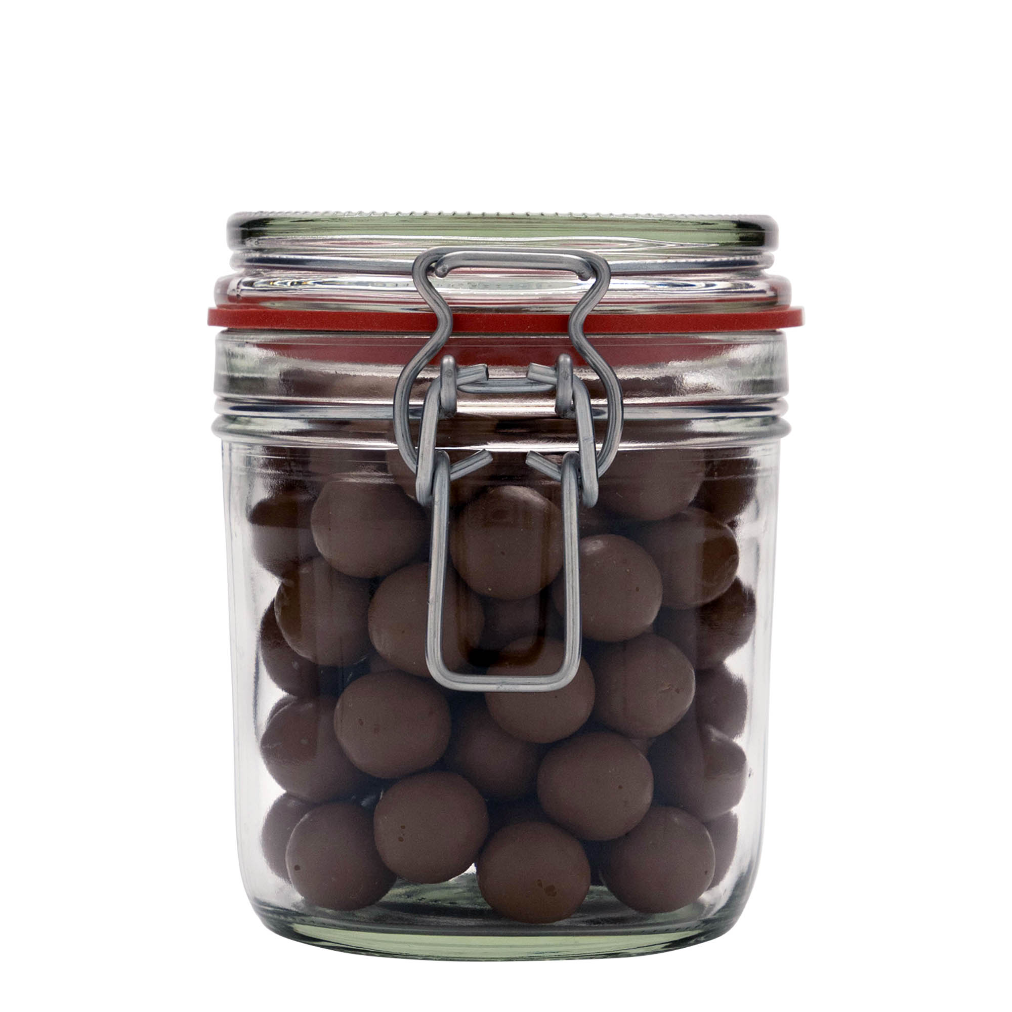 Pot en verre de 530 ml avec fermeture à levier, ouverture : fermeture à levier métallique Pot en verre de 530 ml avec fermeture à levier, ouverture : fermeture à levier métallique