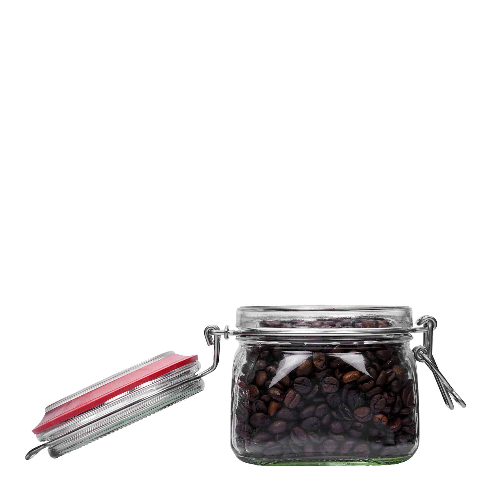 550 ml bocal à fermeture par fil métallique, carré, ouverture : fermeture par fil métallique 550 ml bocal à fermeture par fil métallique, carré, ouverture : fermeture par fil métallique