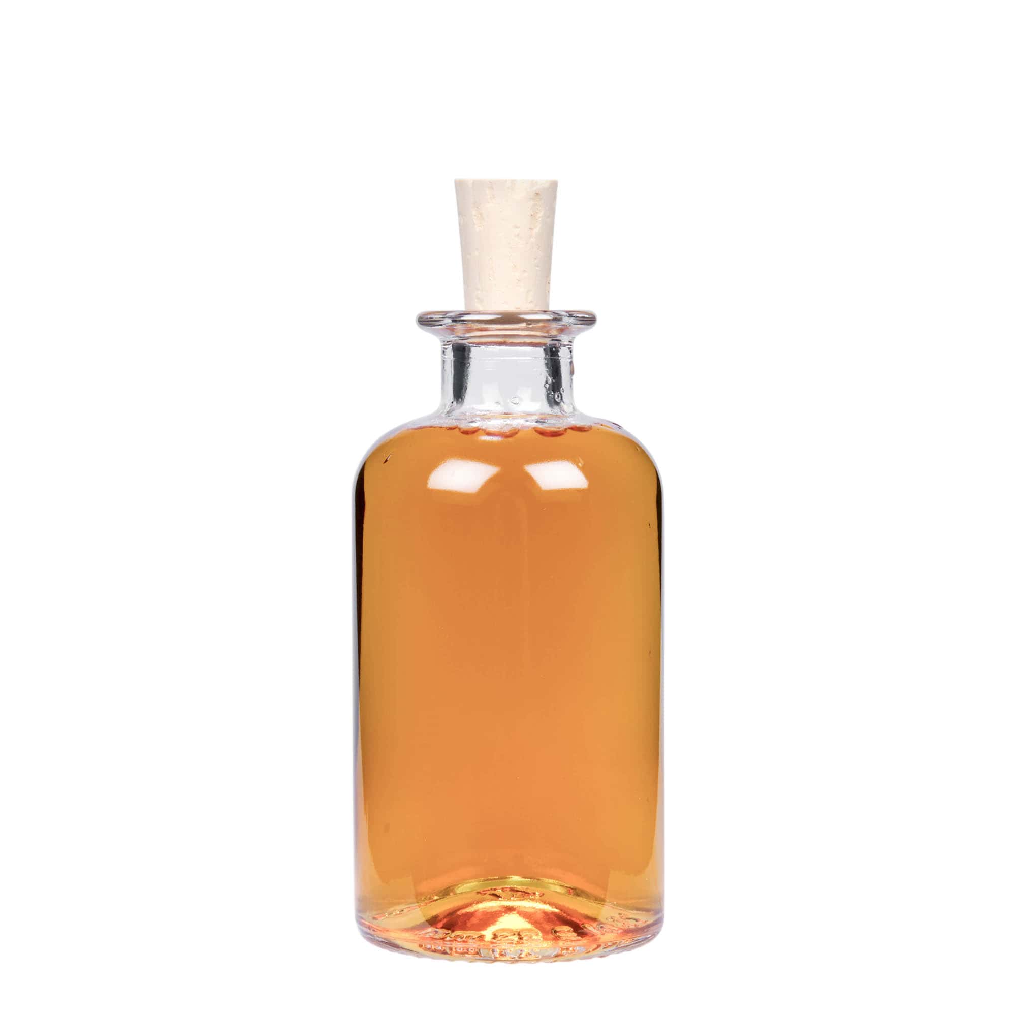 Flacon en verre de 250 ml pour pharmacien, ouverture : liège