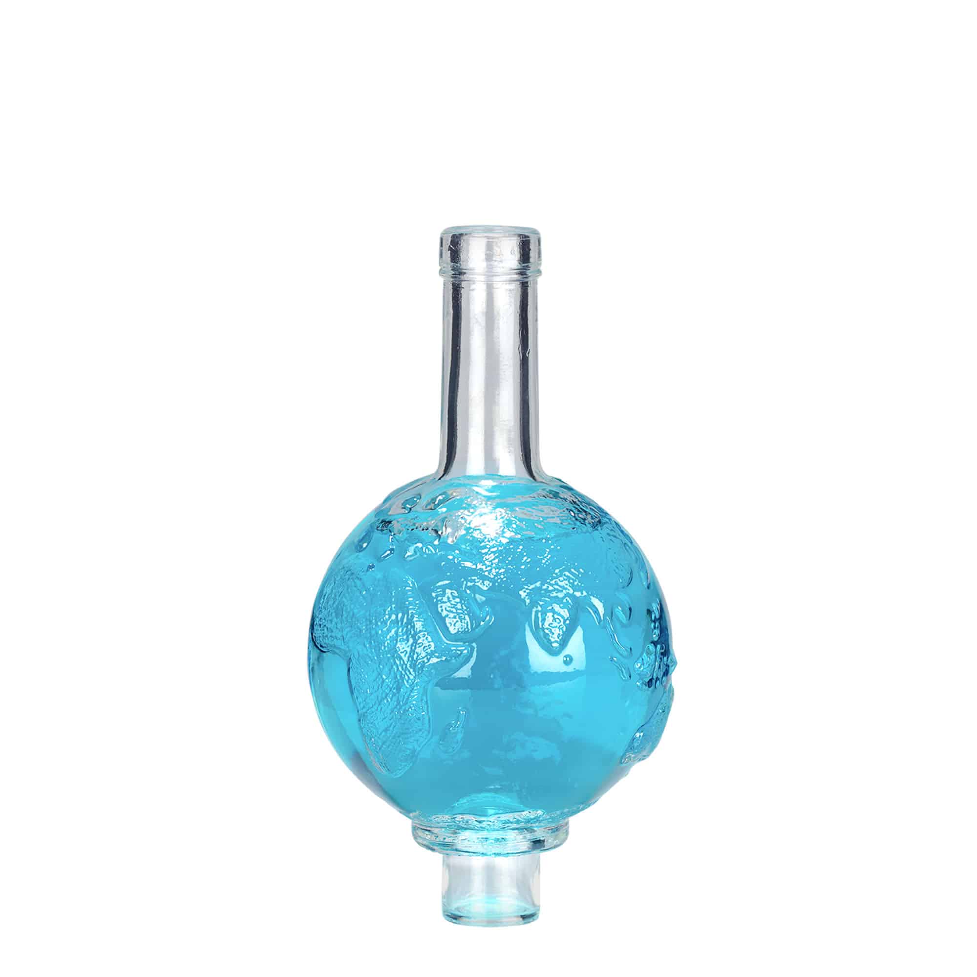 Bouteille en verre 500 ml « Globus », ouverture : bouchon en liège Bouteille en verre 500 ml « Globus », ouverture : bouchon en liège