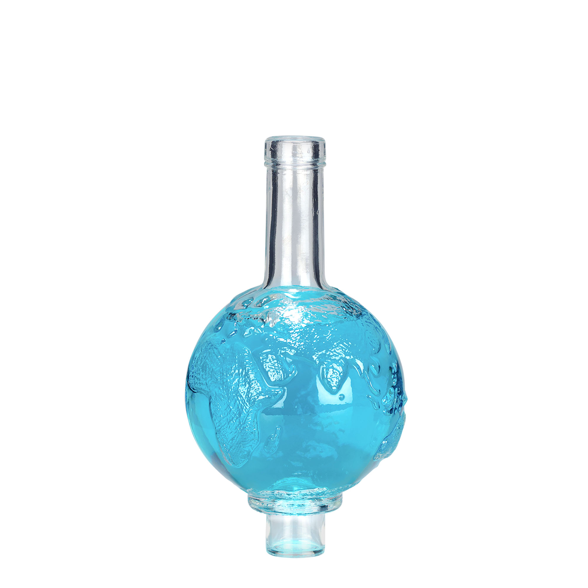Bouteille en verre 500 ml « Globus », ouverture : bouchon en liège
