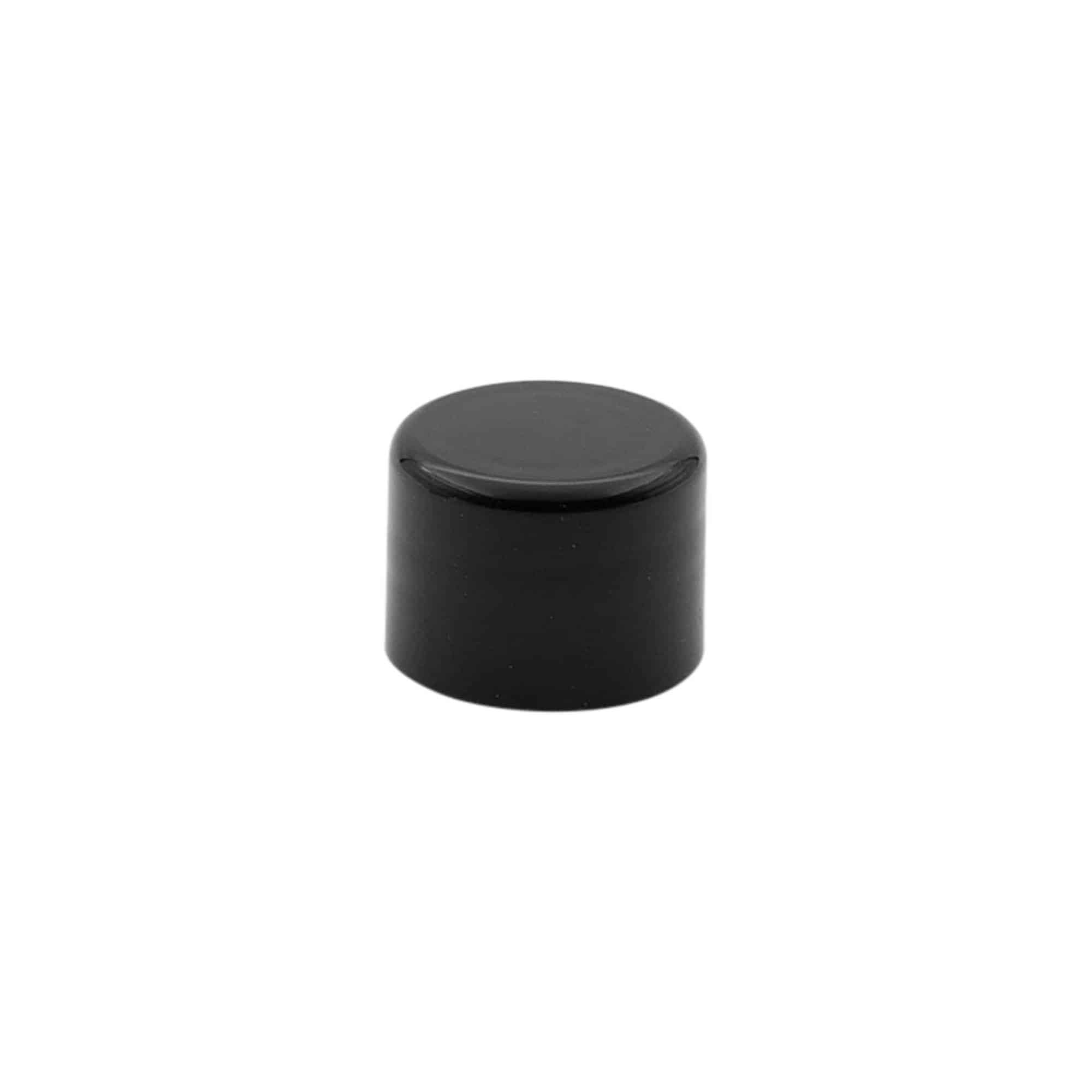 Bouchon à vis, plastique PP, noir, pour ouverture : 20/410