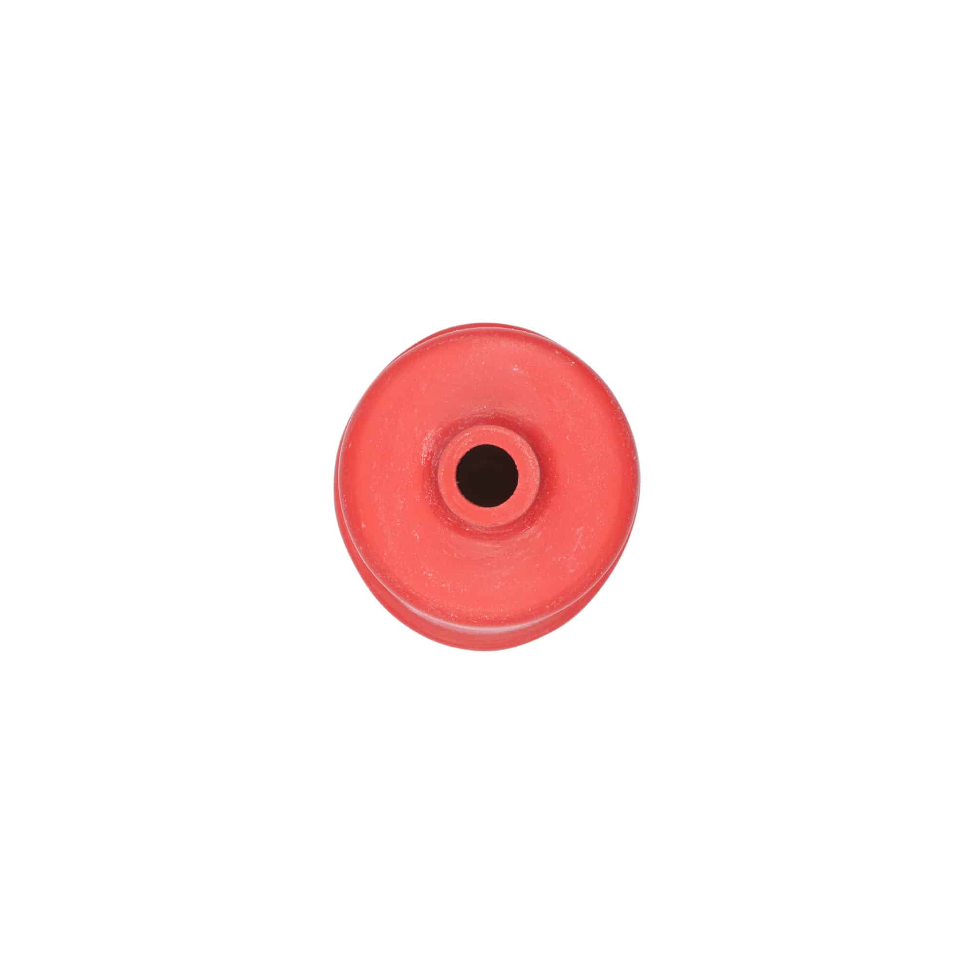Couvercle de fermentation type 3, caoutchouc, rouge