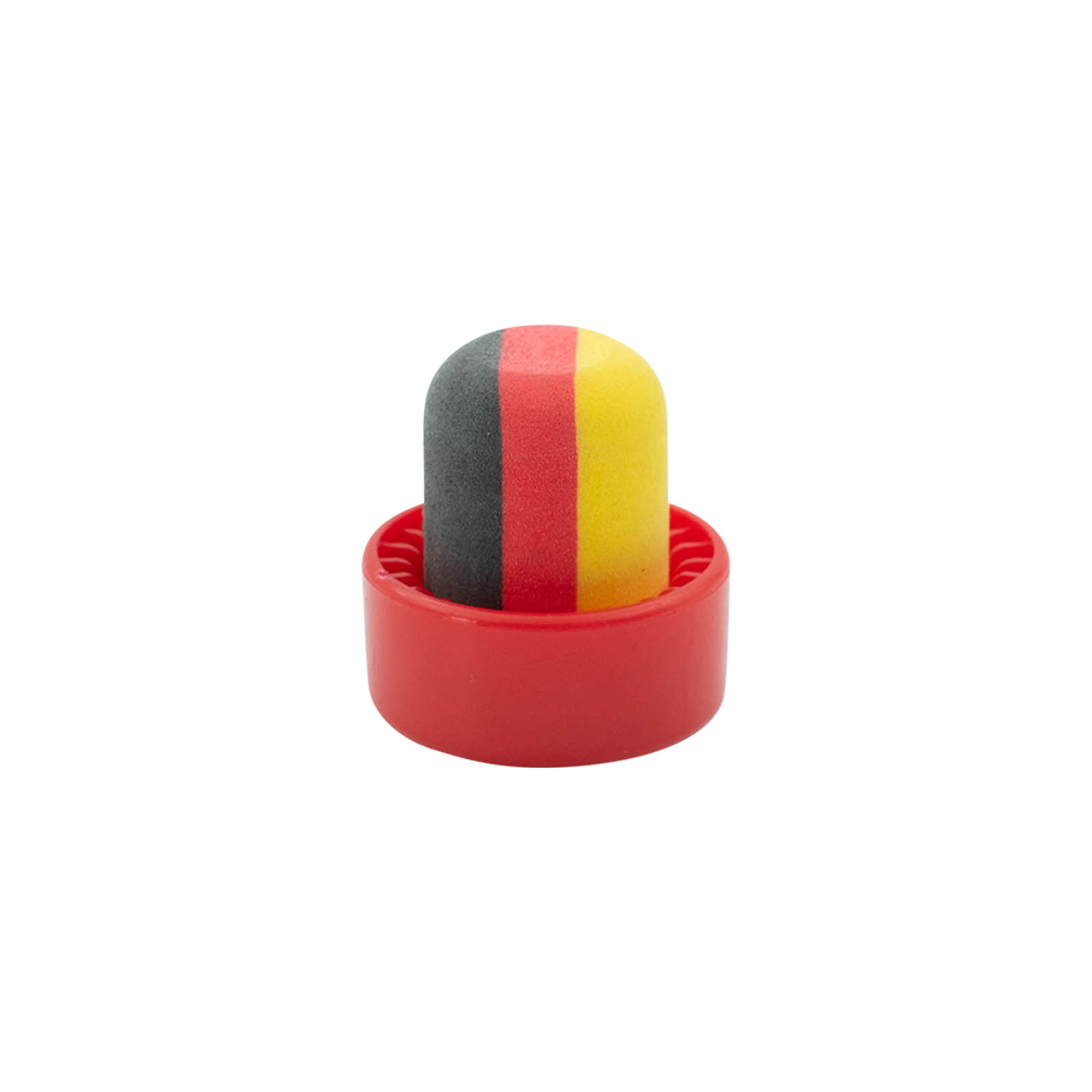 Bouchon à prise 19 mm « Allemagne », plastique, multicolore, pour embouchure : liège