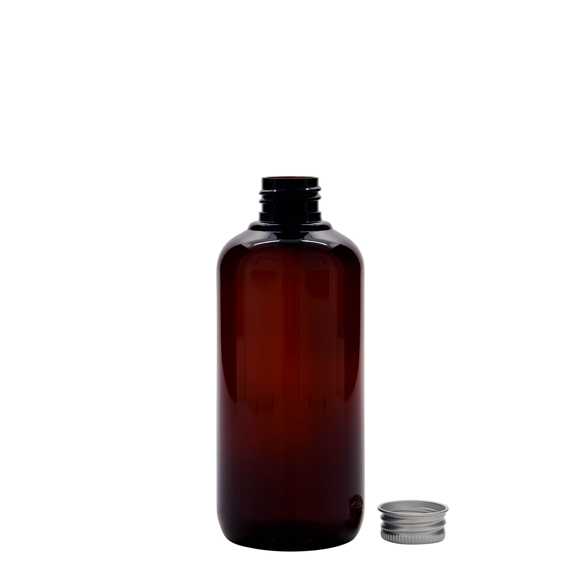250 ml bouteille en plastique recyclé « Victor's Best », PCR, brun, ouverture : 24/410