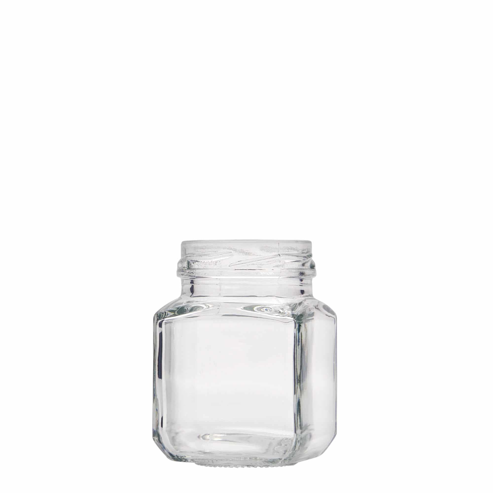 Bocal carré 106 ml, bouchage: Twist-Off (TO 48) Bocal carré 106 ml, bouchage: Twist-Off (TO 48)