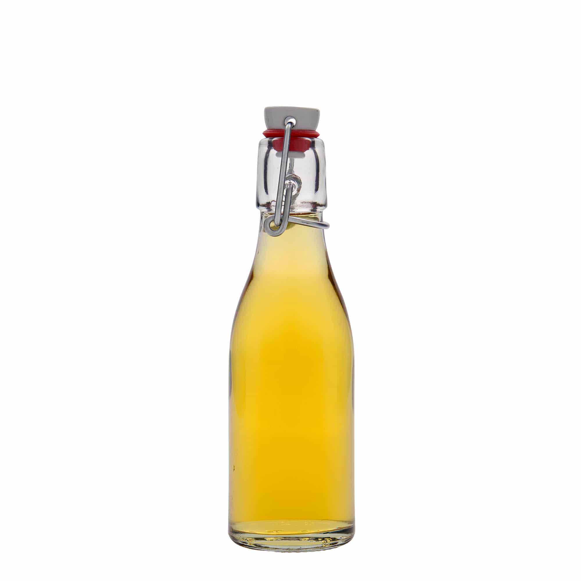 Bouteille en verre 200 ml « Paul », ouverture : fermeture à bascule