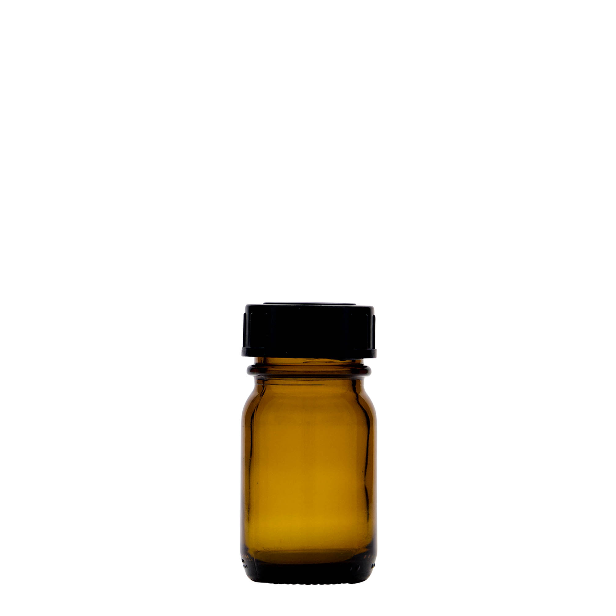 30 ml flacon à col large, brun, ouverture : DIN 32
