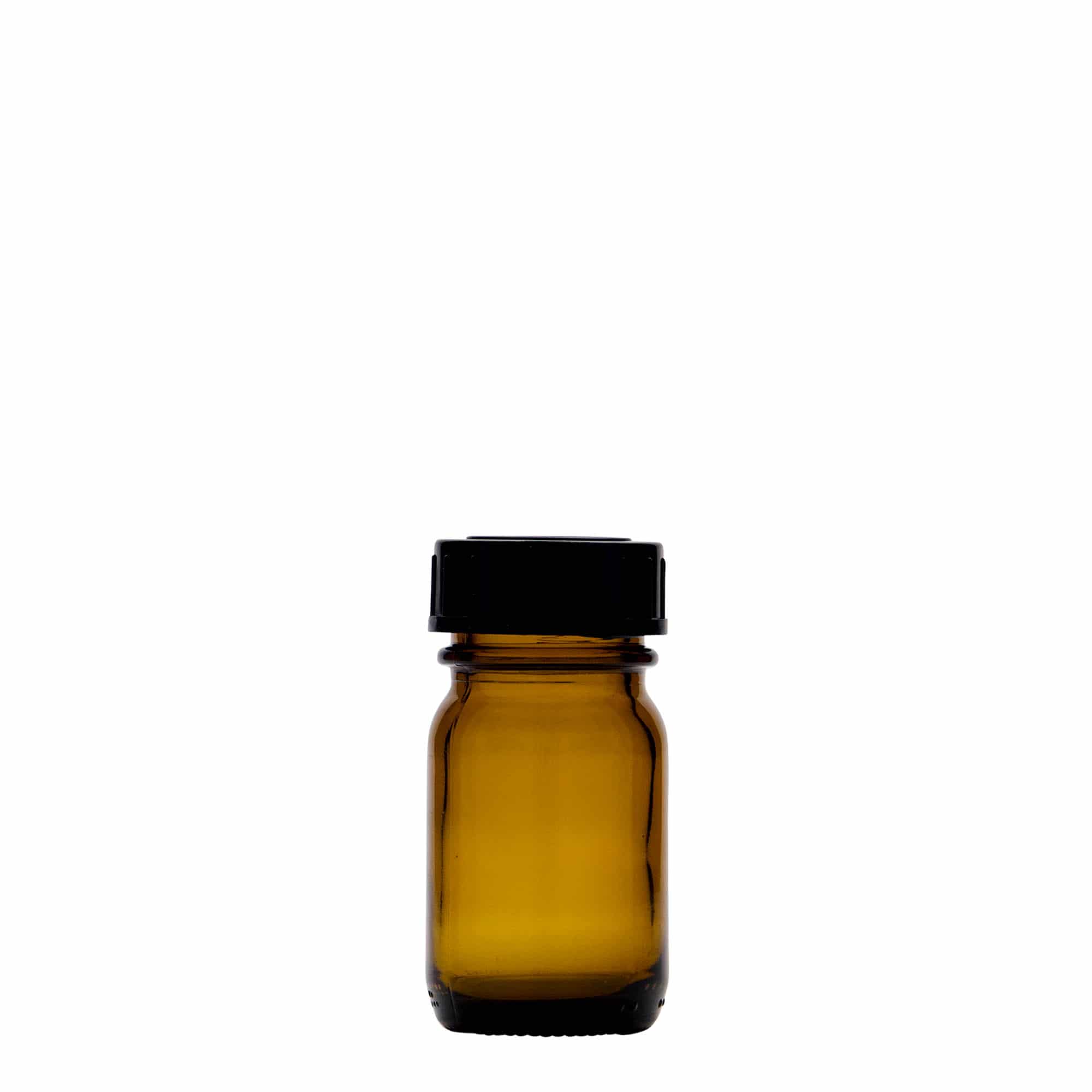 30 ml flacon à col large, brun, ouverture : DIN 32