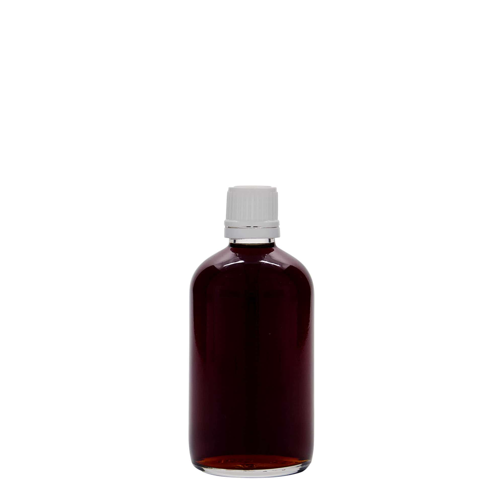 Flacon médical 100 ml, verre, ouverture : DIN 18