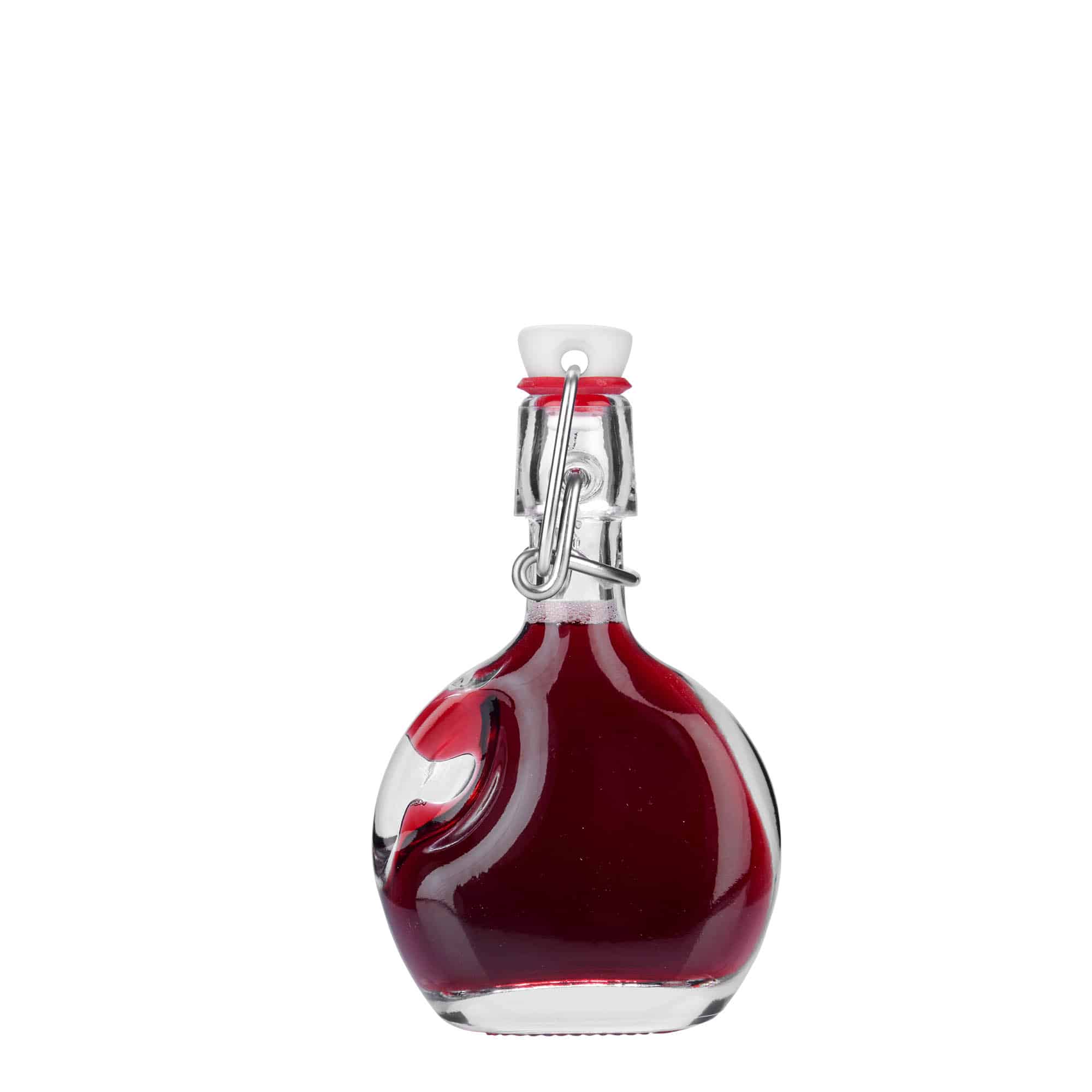 Bouteille en verre 40 ml 'Lukas', ovale, bouchage: bouchon mécanique
