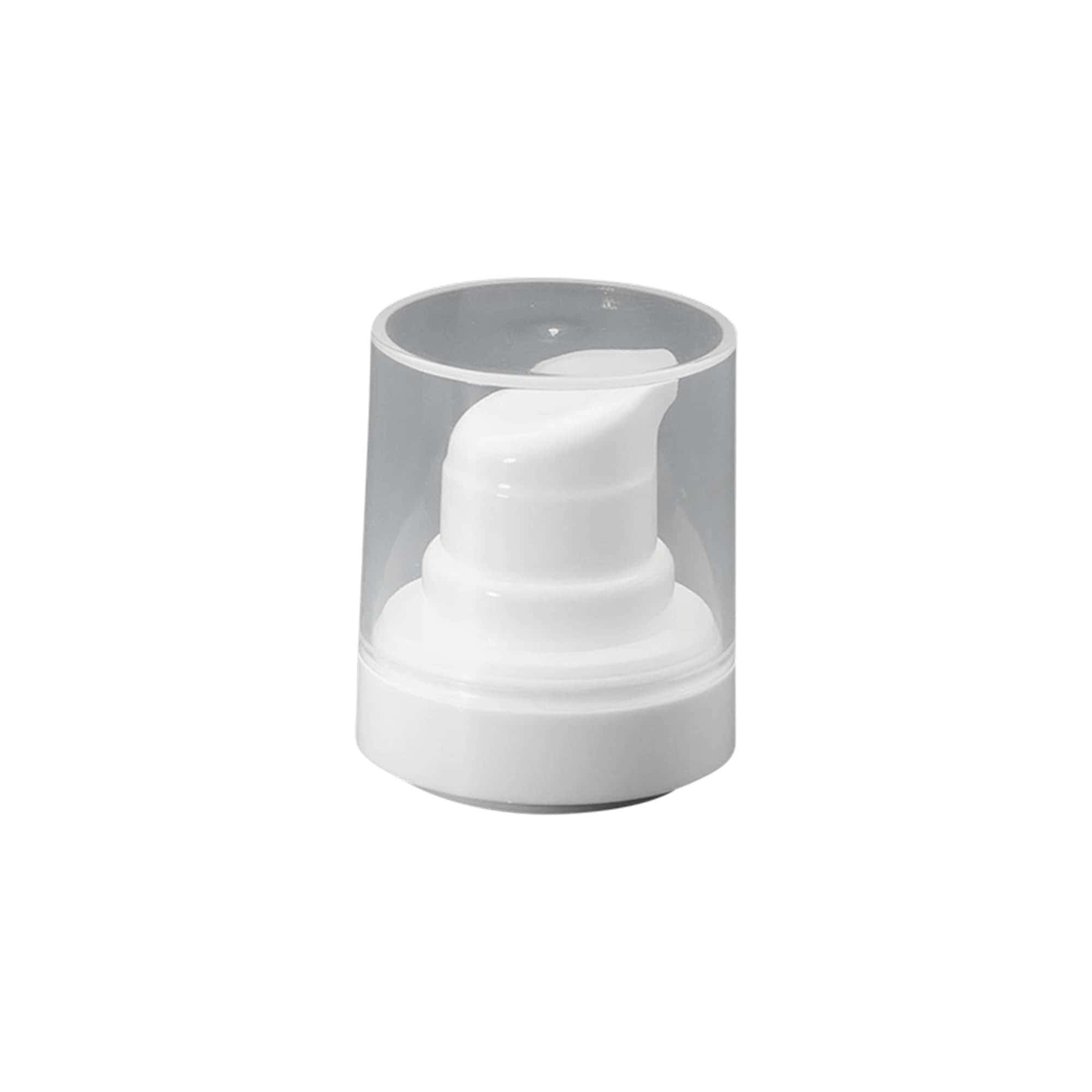 Pompe distributeur sans air 'Micro', plastique PP, blanc